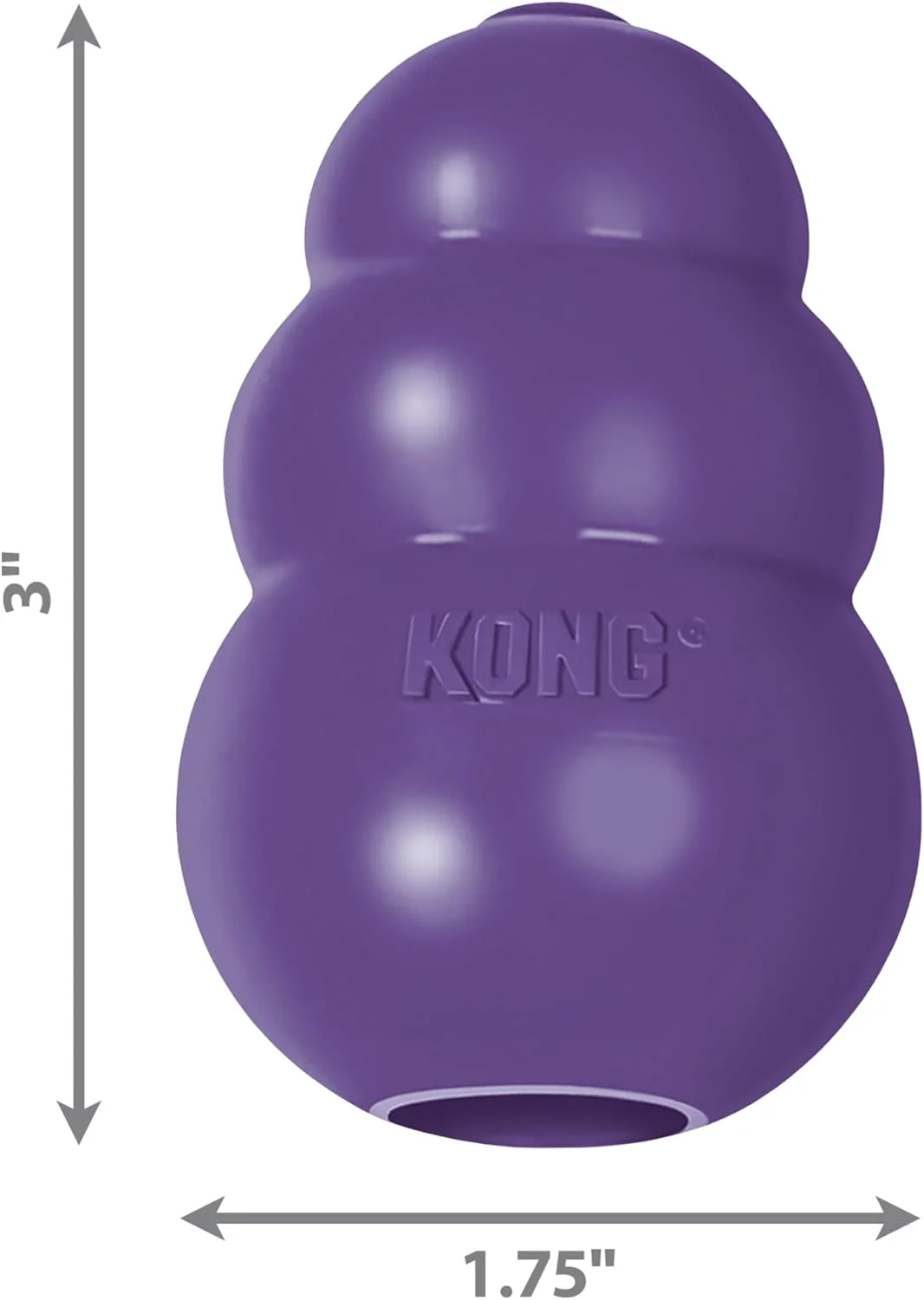 اسباب بازی سگ KONG Senior - اسباب بازی لاستیکی طبیعی و ملایم - اسباب بازی پر کردنی برای سگ های مسن - مناسب برای سگ های کوچک