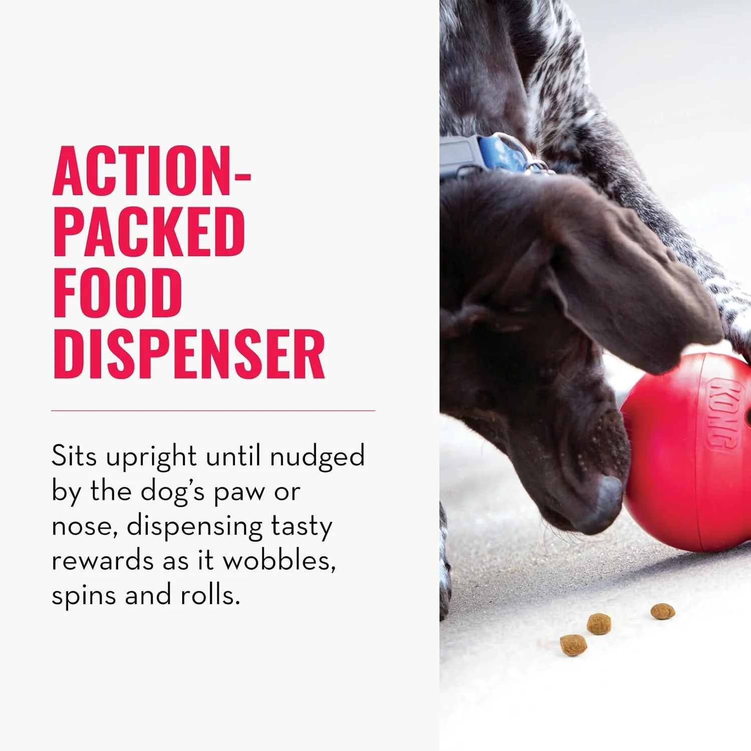 اسباب بازی پخش کننده تشویقی سگ KONG Wobbler (دو عددی)