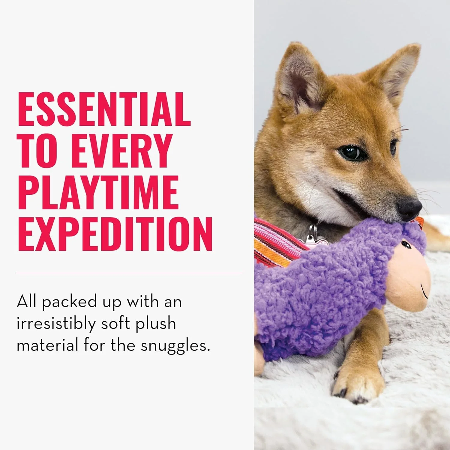 اسباب بازی سگ کنگ - شرپس لاما - سایز M - یک عدد چند رنگ