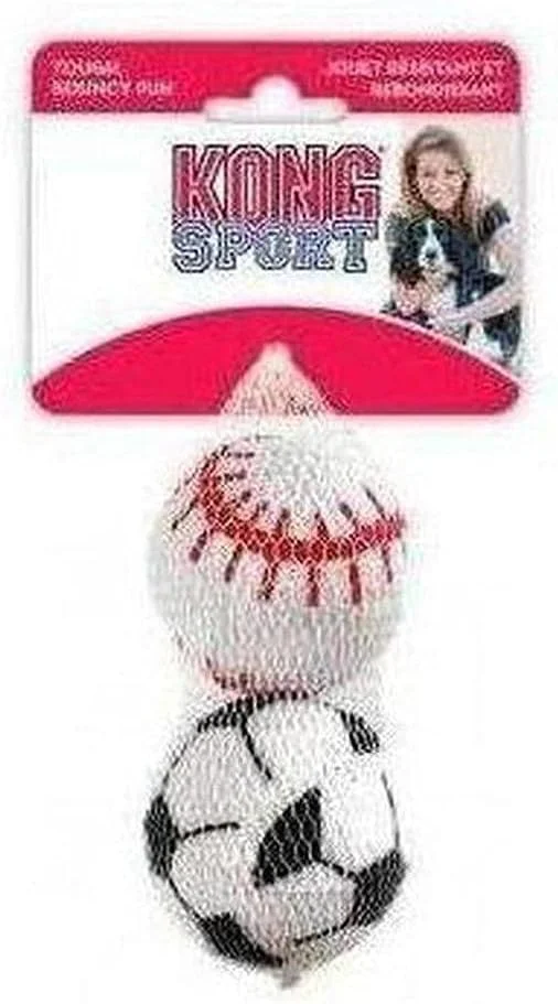 توپ های ورزشی سگ KONG - توپ های تنیس با صدای جیر جیر، ملایم برای دندان (مدل های مختلف) - برای سگ های بزرگ