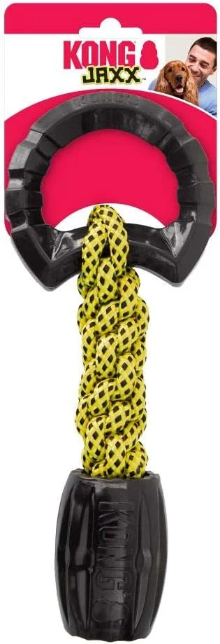 اسباب بازی طناب کشی بافته شده KONG - Jaxx - طناب بادوام برای کشیدن و بازی سگ - برای سگ های بزرگ