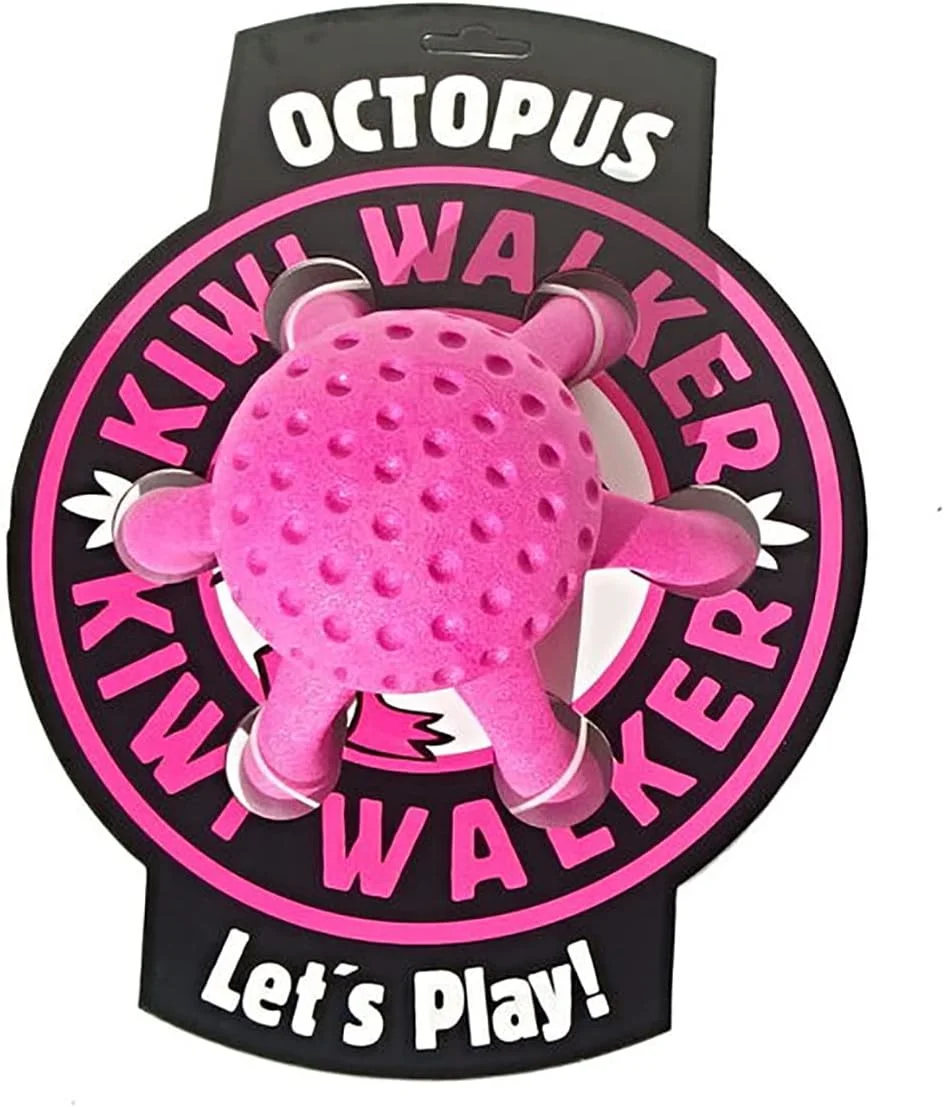 اسباب بازی سگ کیوی واکر طرح اختاپوس صورتی 20 سانتی متر