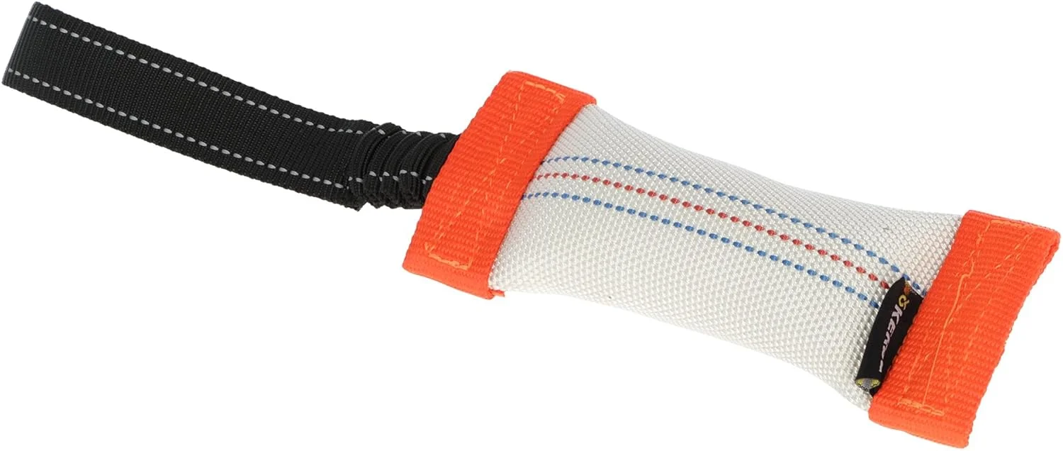 اسباب بازی آموزشی سگ کربل با حلقه، 16 × 6 سانتی متر، سفید/نارنجی