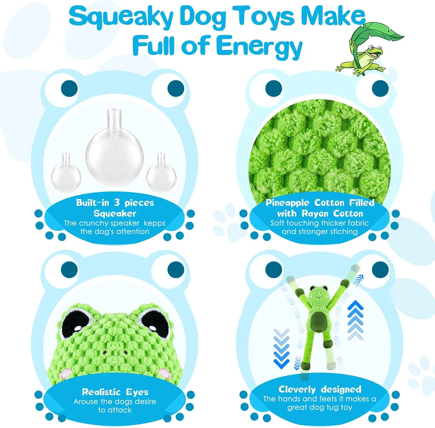 اسباب بازی سگ بزرگ جیفوم: اسباب بازی سگ برای سگ های بزرگ - اسباب بازی سگ مخمل دار - اسباب بازی جویدنی سگ پر شده برای نژادهای بزرگ، متوسط ​​و کوچک