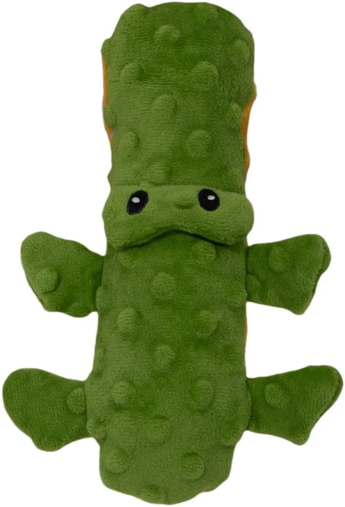 جک اند وانیلا، اسباب بازی سگ پولیشی طرح کروکودیل 20.5 سانتی متر سبز رنگ، بادوام، بدون صدا، قابل شستشو در ماشین لباسشویی، ایده آل برای بازی تعاملی و رفاه حیوان خانگی شما، مدل Bubble