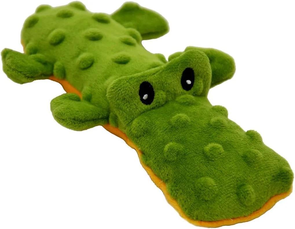 جک اند وانیلا، اسباب بازی سگ پولیشی طرح کروکودیل 20.5 سانتی متر سبز رنگ، بادوام، بدون صدا، قابل شستشو در ماشین لباسشویی، ایده آل برای بازی تعاملی و رفاه حیوان خانگی شما، مدل Bubble