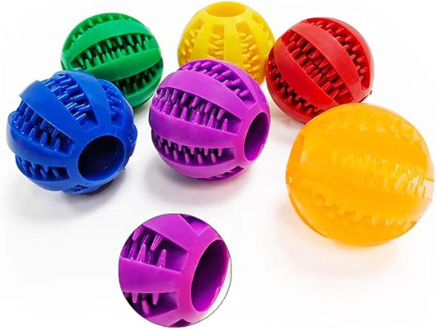 توپ اسباب بازی تعاملی سگ، آموزش هوش و سلامت دندان، چند رنگ