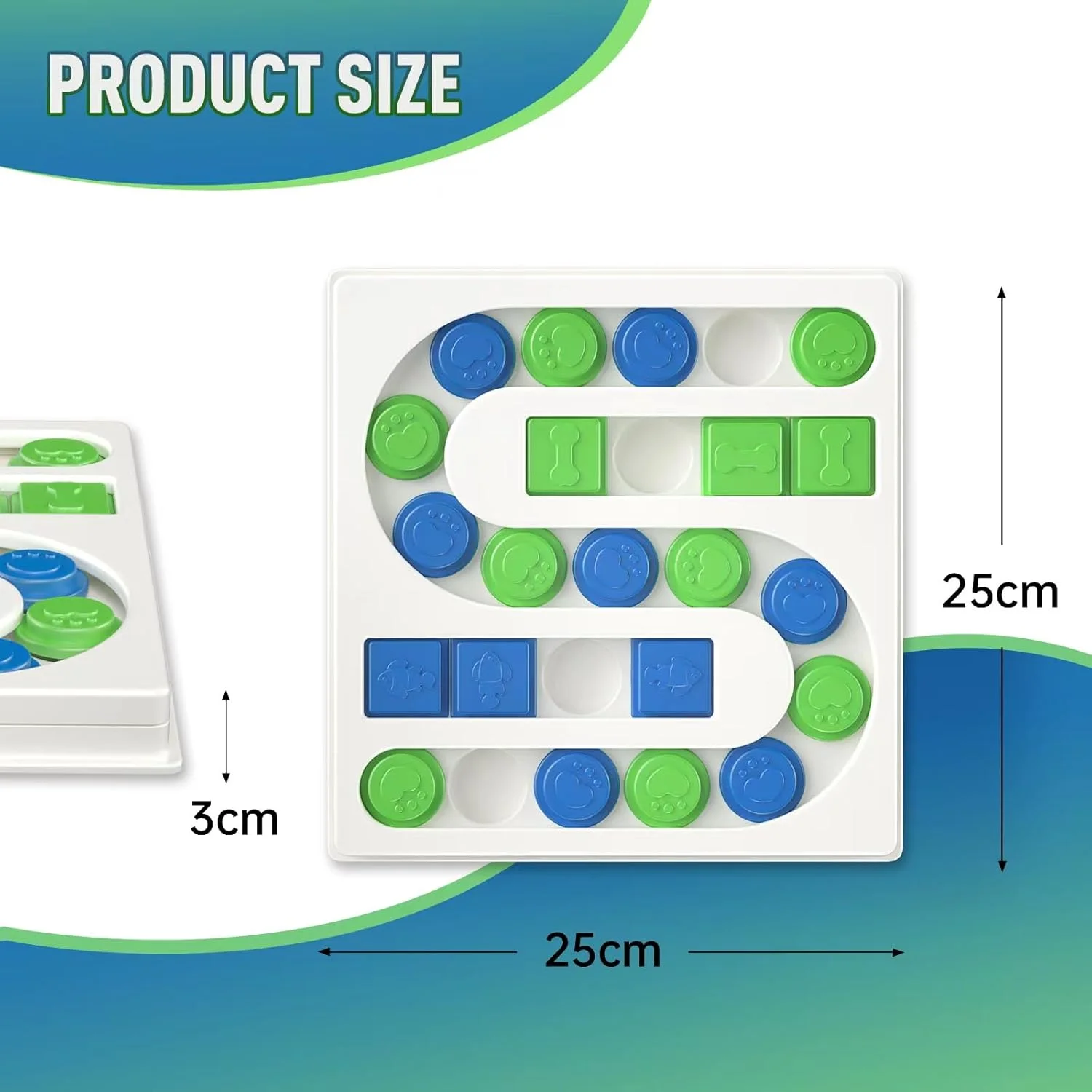 اسباب بازی های تعاملی سگ، پازل تشویقی سگ، اسباب بازی های فکری پازلی غذای سگ برای آموزش IQ