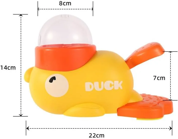 اسباب بازی پخش کننده غذای تعاملی 2 در 1 مدل اردک، پازل تغذیه آهسته برای سگ ها و گربه ها