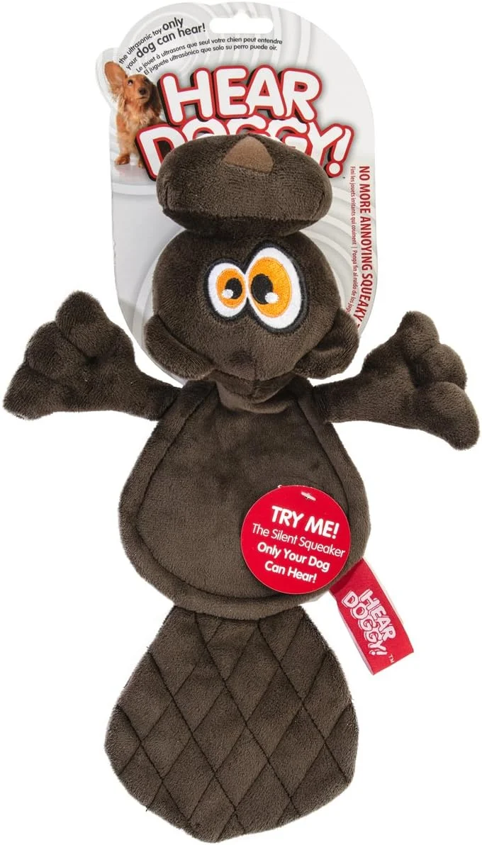 اسباب بازی سگ Hear Doggy Quaker Pet Products مدل Flattie-Brown Beaver اسباب بازی سگ Hear Doggy Quaker Pet Products مدل Flattie-Brown Beaver