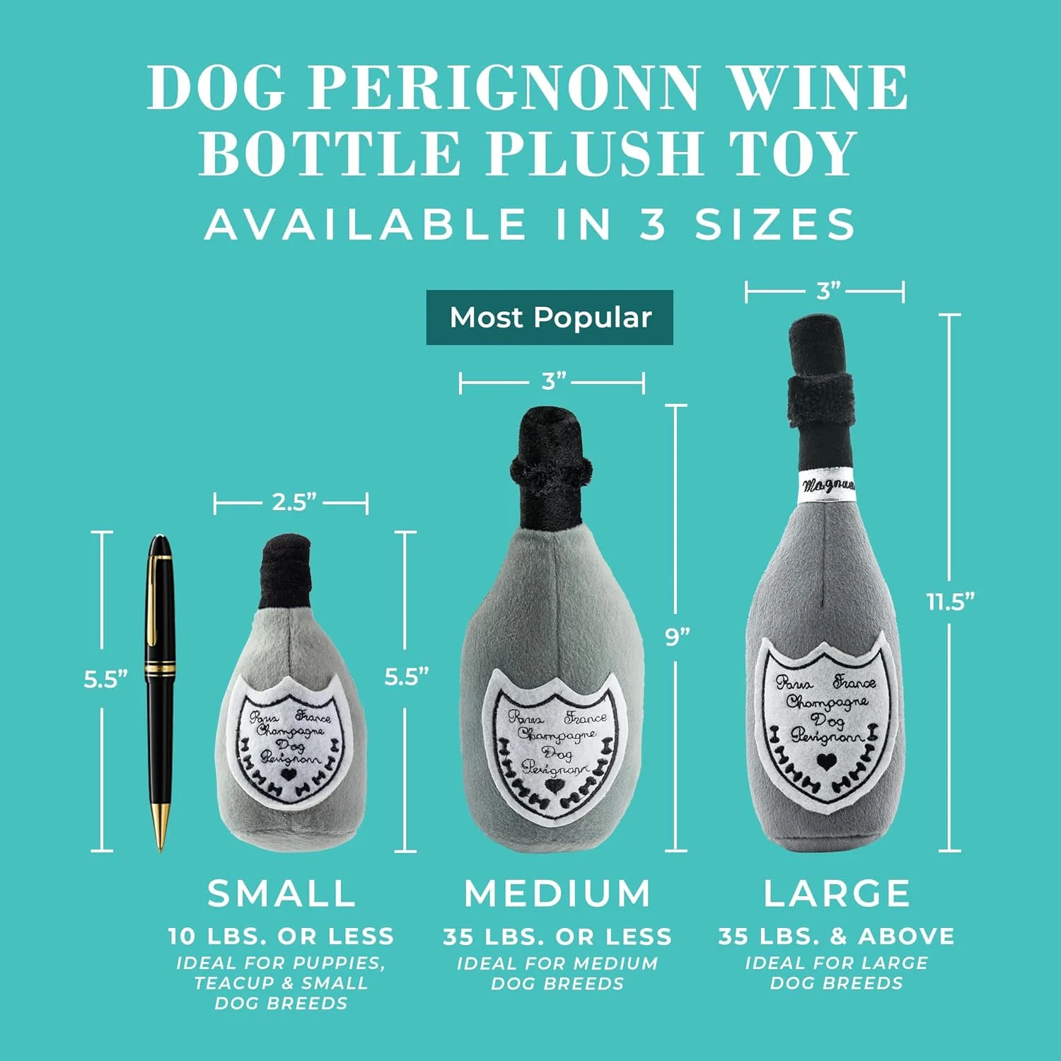 اسباب بازی سگ Haute Diggity Dog HDD-010-LG Perignonn، بزرگ