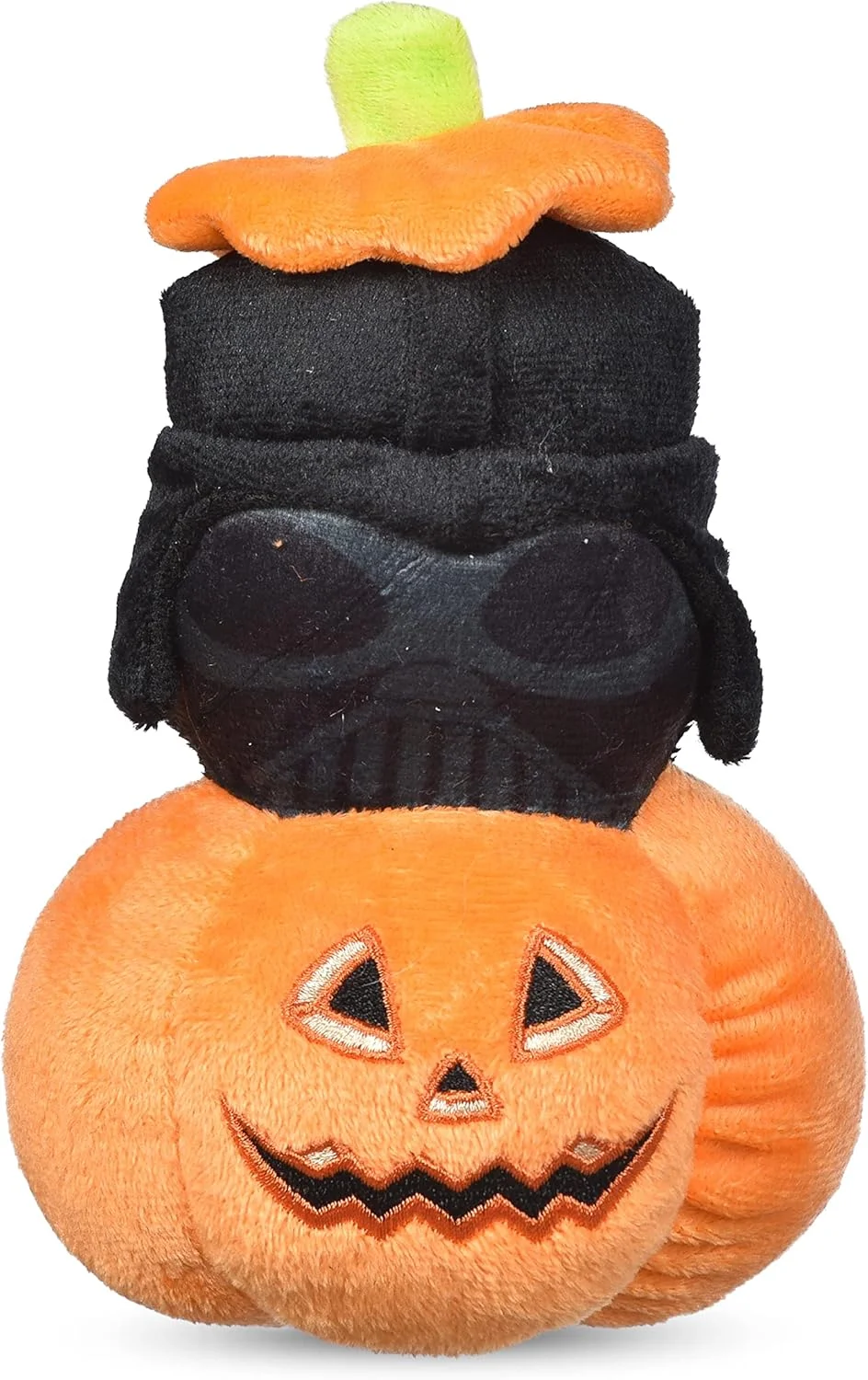 اسباب بازی پولیشی سگ جنگ ستارگان طرح هالووین دارت ویدر به شکل کدو تنبل، 15 سانتی متری | اسباب بازی جیر جیر دار برای حیوانات خانگی | اسباب بازی سگ، دارت ویدر | هدیه برای حیوانات خانگی، اسباب بازی هالووین حیوانات خانگی