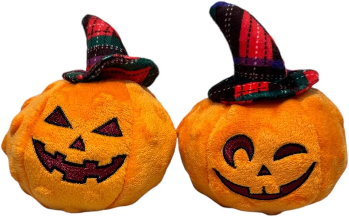 اسباب بازی سگ کدو تنبل هالووین، مناسب برای جویدن سگ های پرخاشگر، اسباب بازی های بادوام سگ، اسباب بازی های حیوانات عروسکی با مواد پنبه ای، اسباب بازی های جویدنی بادوام