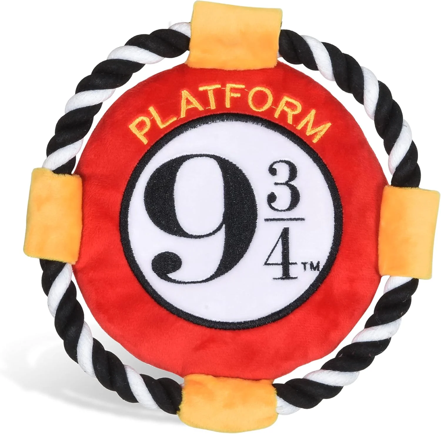 اسباب بازی فریزبی سگ طرح هری پاتر: سکوی نه و سه چهارم | فریزبی سگ با طرح هری پاتر | اسباب بازی فریزبی طنابی سکوی نه و سه چهارم هری پاتر برای سگ ها