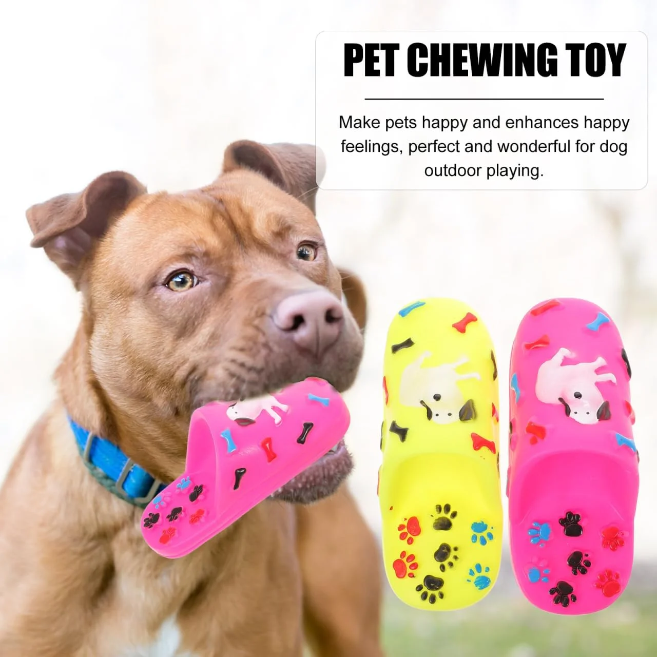 Happyyami بسته 2 عددی کفش های دندان گیر سگ، اسباب بازی جویدنی برای توله سگ ها، کفش سگ، اسباب بازی جویدنی سگ، کفش سگ خانگی، اسباب بازی توله سگ، کفش جویدنی لاستیکی برای توله سگ ها، رنگ تصادفی