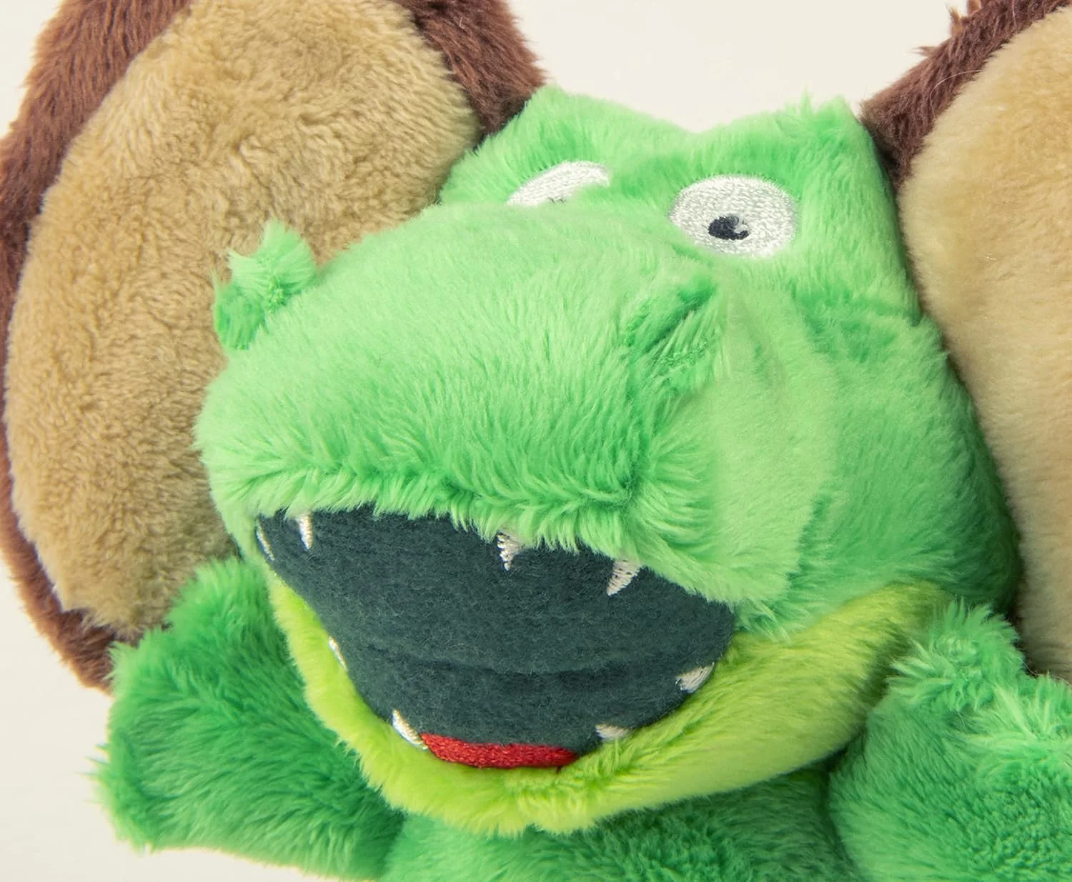 اسباب بازی سگ پولیشی مقاوم با فناوری Chew Guard، مدل Flips Gator And Monkey از برند goDog Worldwise 58529-98997-024، دارای صدای بی صدا، سایز کوچک