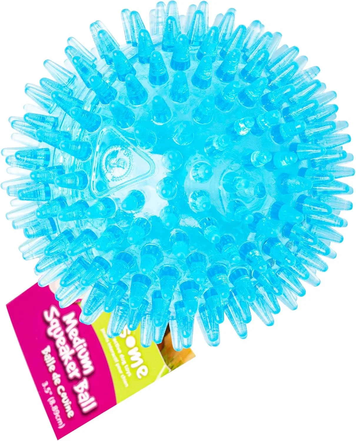 اسباب بازی توپ سوت دار متوسط سگ ناوسام، متوسط 3.5 اینچ، رنگ ها متفاوت خواهد بود، مناسب برای تمامی نژادها