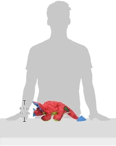 اسباب بازی سگ دایناسور تریسراتوپس goDog با تکنولوژی Chew Guard، بزرگ، قرمز