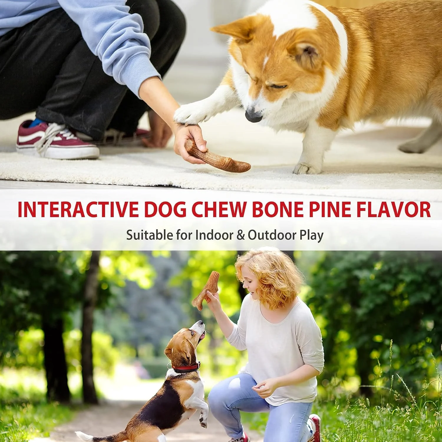 اسباب بازی جویدنی سگ گیگوی مدل شاخ چوبی سایز متوسط، 8457