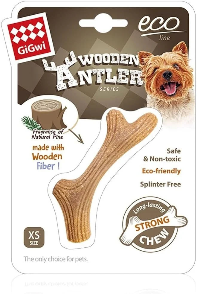 اسباب بازی جویدنی سگ گیگوی مدل شاخ چوبی سایز XS، 8455