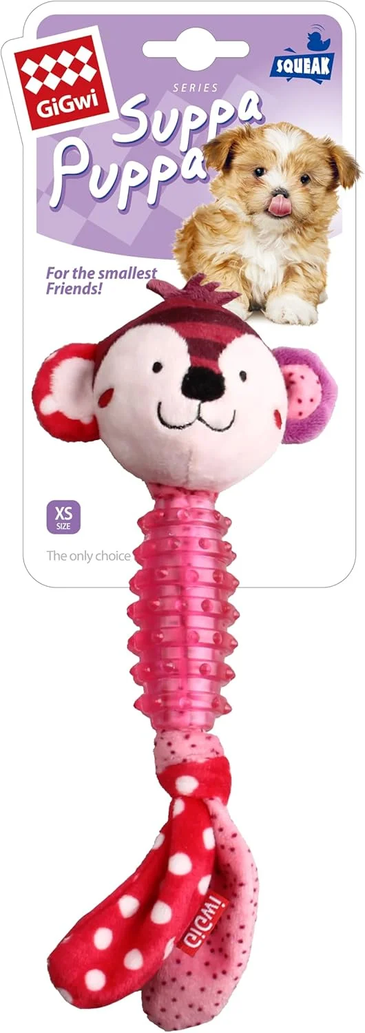 اسباب بازی سوت دار گیگوی مدل Suppa Puppa طرح میمون سایز XS، 8009