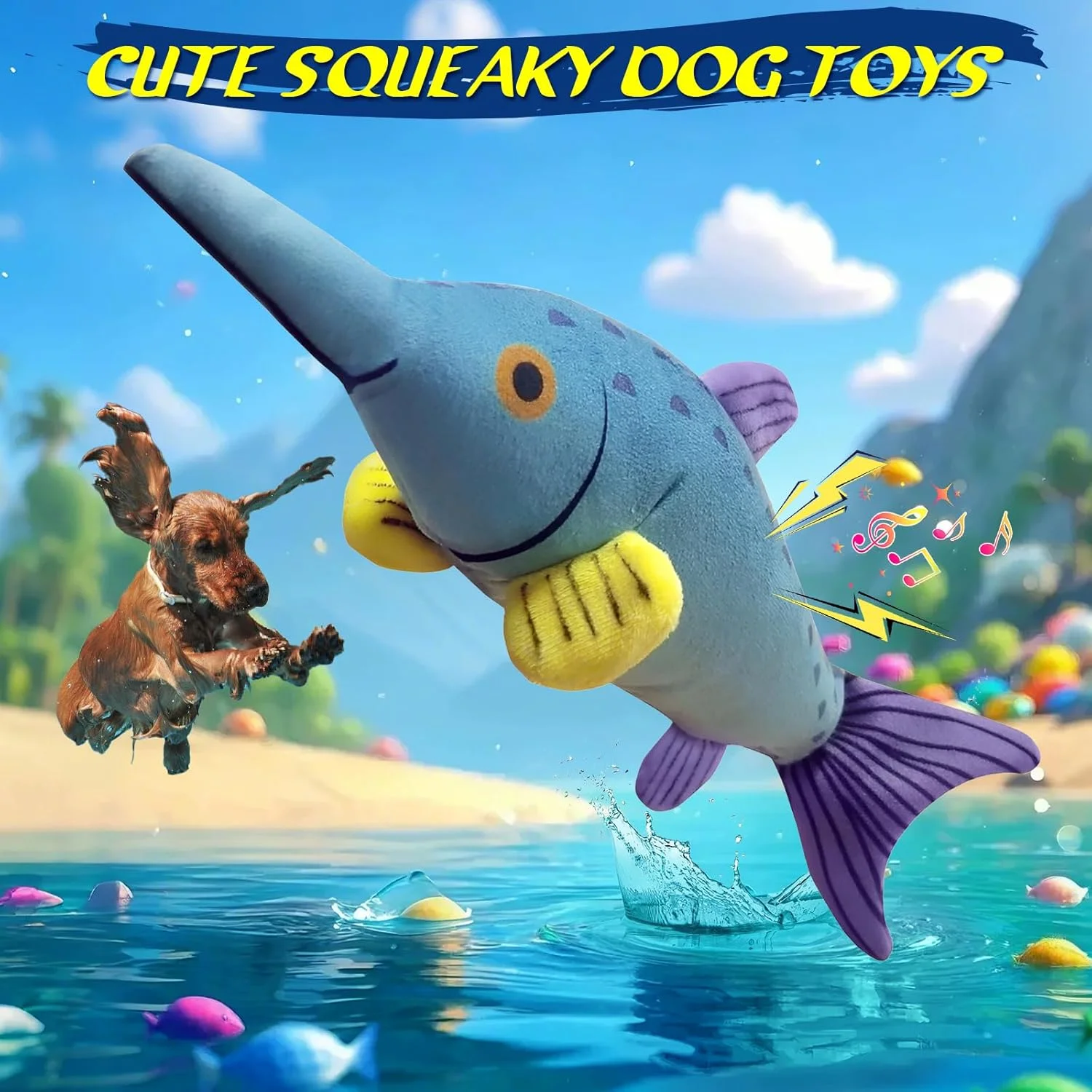 اسباب بازی سگ بزرگ فوفوم: اسباب بازی سگ نرم و مخملی - اسباب بازی های بزرگ طناب کشی سگ - اسباب بازی های جویدنی سگ برای نژادهای بزرگ، کوچک، متوسط و توله سگ - اسباب بازی های بزرگ برای سرگرم نگه داشتن آنها