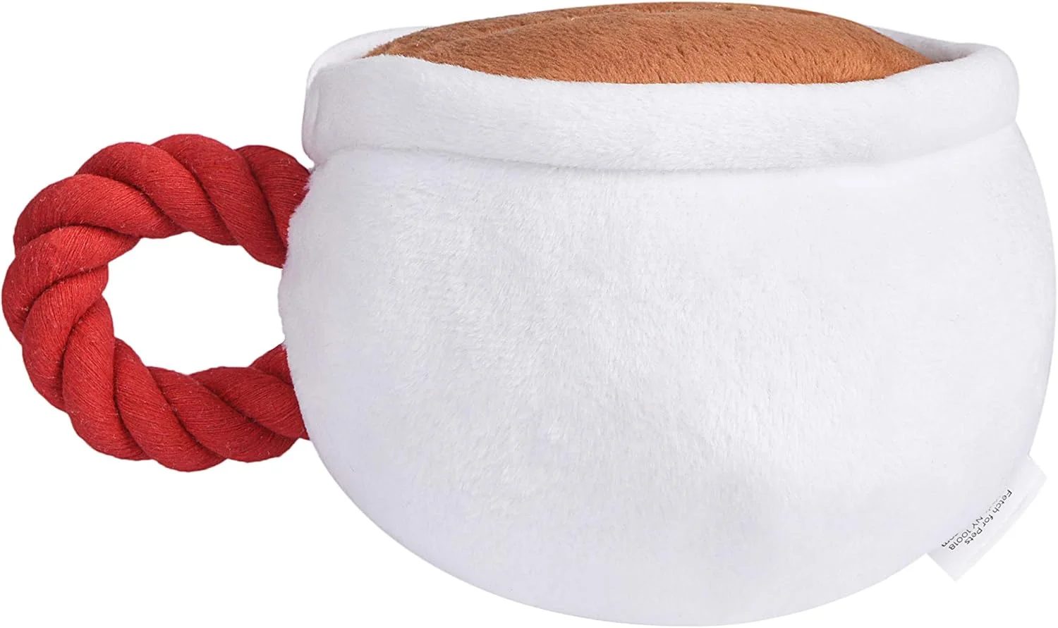 اسباب بازی سگ فنجان قهوه Central Perk سریال Friends با دسته طنابی | اسباب بازی نرم و بامزه جیرجیر کننده برای همه سگ ها | اسباب بازی های سگ پر شده با صدای جیرجیر برای سرگرمی بیشتر، یادگاری های Friends