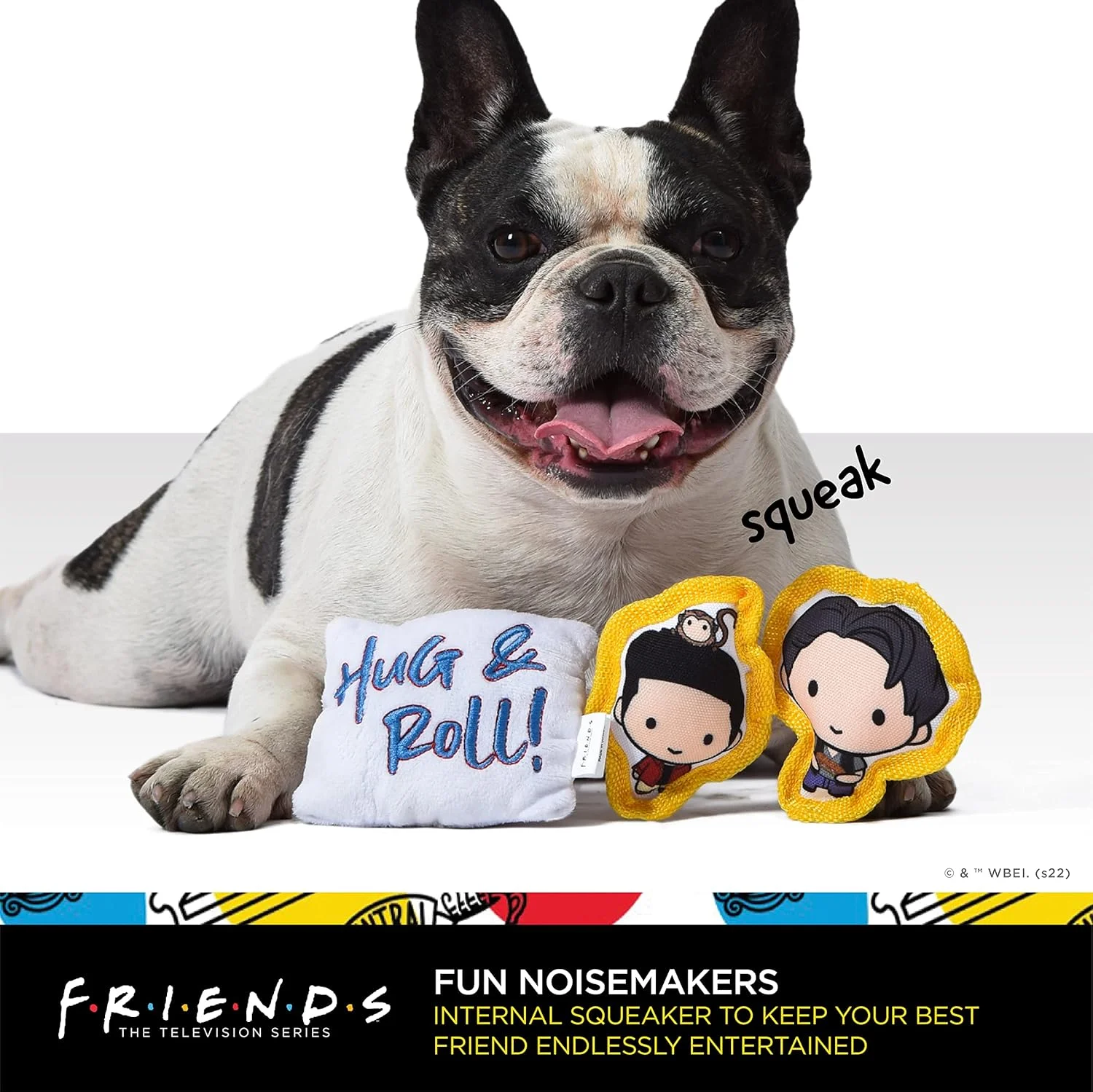 اسباب بازی سگ با طرح سریال تلویزیونی فرندز WB Friends: ست سه عددی اسباب بازی فشاری سگ با طرح روز ولنتاین | اسباب بازی سگ فرندز، سه عدد اسباب بازی پولیشی فشاری | اسباب بازی سگ فرندز با طرح "بغل و غلت"، شخصیت های عروسکی، اسباب بازی سگ با تم عشق