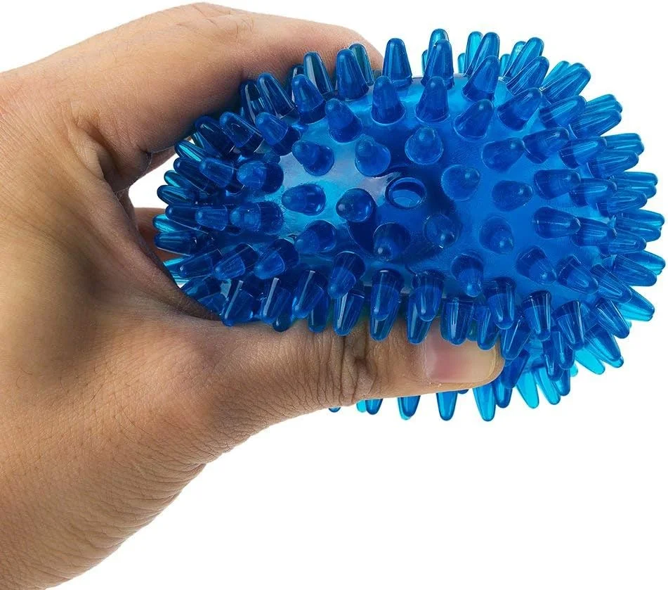 اسباب بازی سگ ForuMall توپ خاردار جیرجیر کننده با پرش بلند، اسباب بازی آموزشی حیوانات خانگی 9 سانتی متر