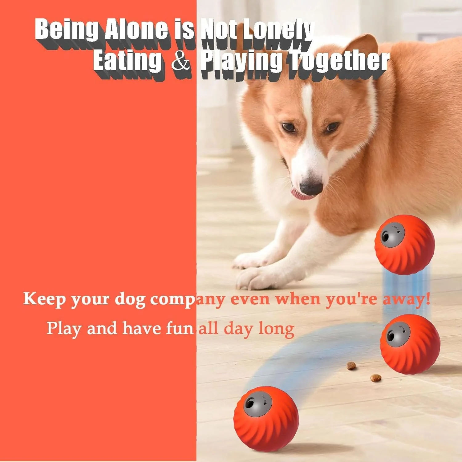 توپ پخش کننده غذای سگ 2 در 1 | توپ نشت غذای مسیر حیوانات خانگی - اسباب بازی پخش کننده غذای آهسته برای تحریک ذهنی، ورزش، داخل خانه، خارج از خانه، رفع بی حوصلگی، زمان بازی