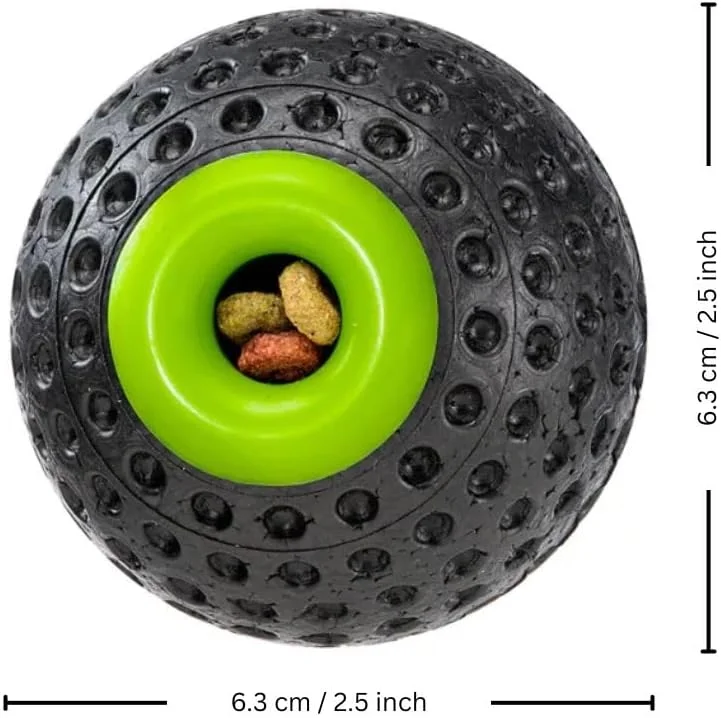 اسباب بازی توپی پخش کننده تشویقی سگ فرپلاست مدل Chewa Boing، سایز متوسط، قطر 6.3 سانتی متر