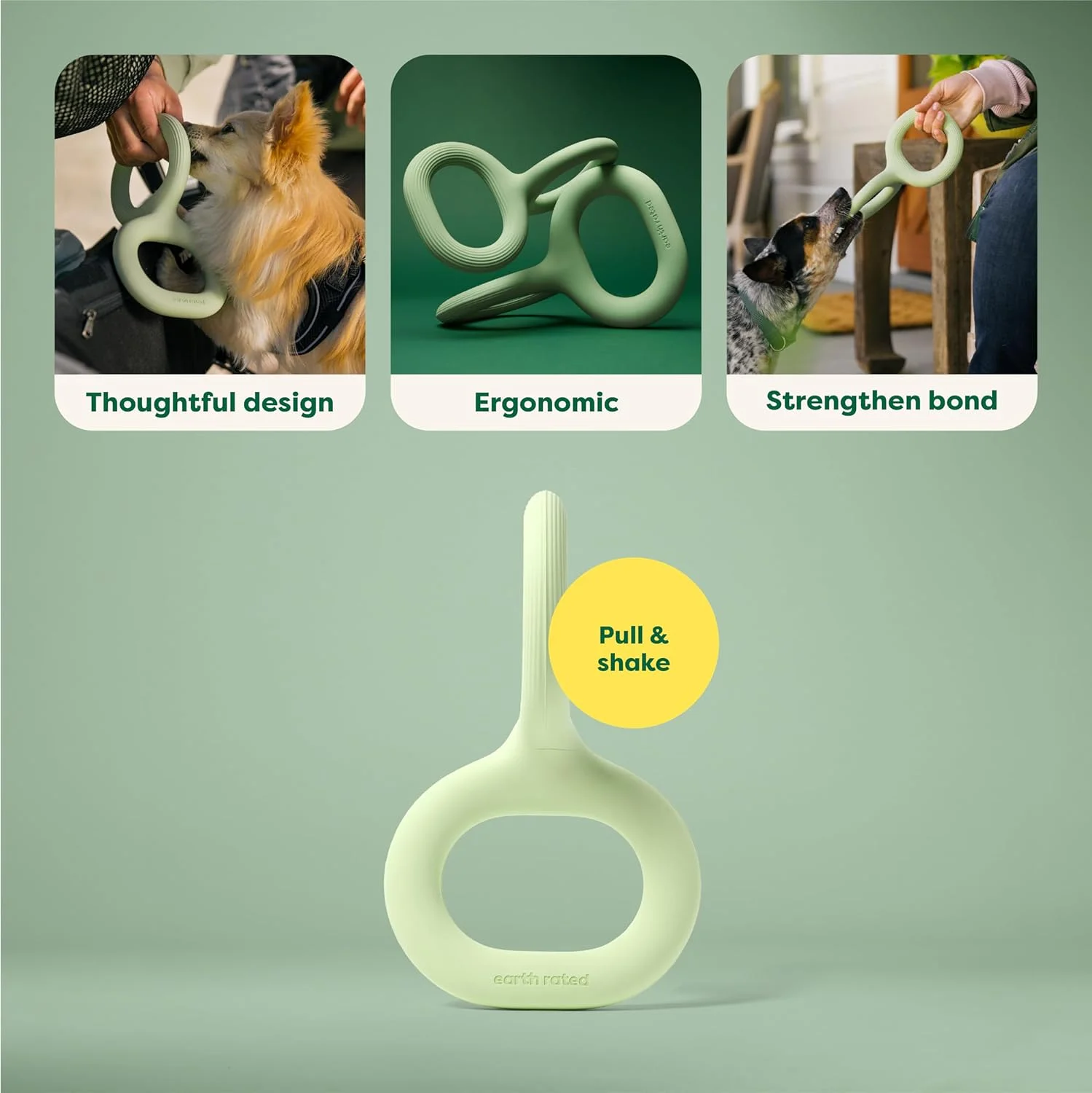 اسباب بازی کششی لاستیکی طبیعی Earth Rated - سایز کوچک