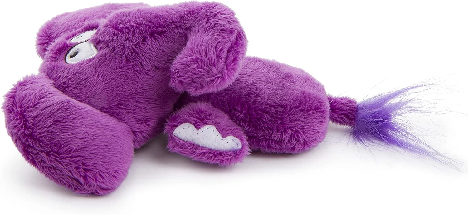 اسباب بازی سگ فیل تخت HEAR DOGGY!، مینی، التراسونیک، صدای جیر جیر بی صدا، مقاوم در برابر جویدن، پولیش بادوام، بدون پرکننده، نرم، محکم، درزهای تقویت شده