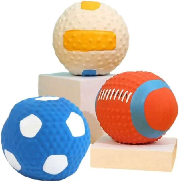 اسباب بازی سگ لاتکس بادوام - توپ سرگرم کننده تعاملی حیوانات خانگی، طراحی تمیز کننده دندان، مناسب برای سگ های کوچک و متوسط، موجود در سبک های مختلف اسباب بازی سگ لاتکس بادوام - توپ سرگرم کننده تعاملی حیوانات خانگی، طراحی تمیز کننده دندان، مناسب برای سگ های کوچک و متوسط، موجود در سبک های مختلف