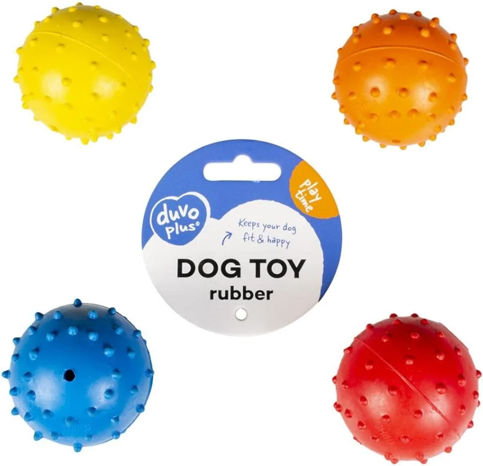 Duvo+ (Laroy Group) توپ دندانی لاستیکی Duvo+ رنگ های مخلوط - قطر 5 سانتی متر - Ø5 سانتی متر