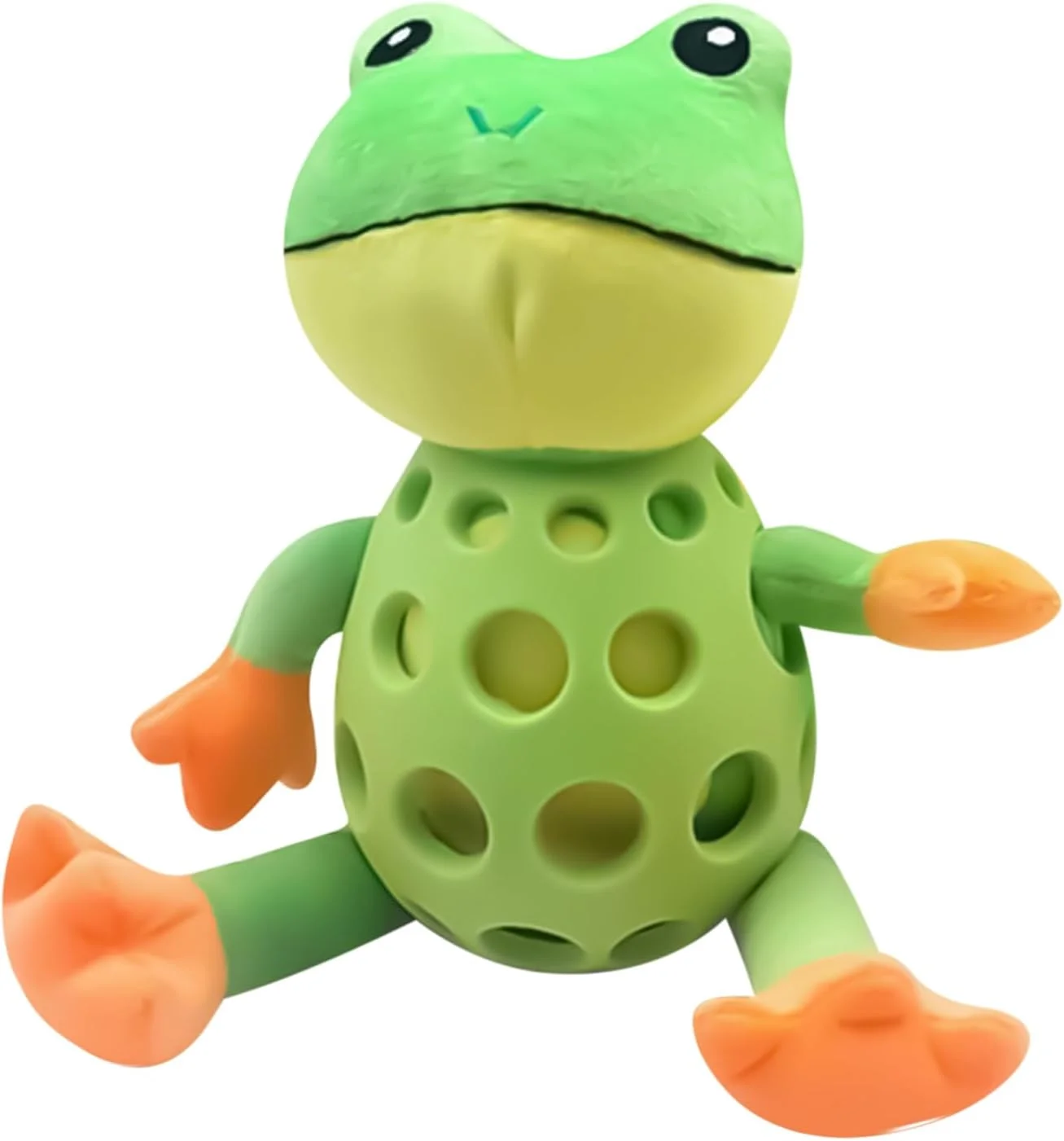 اسباب بازی سوت دار سگ، بازی سرگرم کننده تعاملی - اسباب بازی دندان گیر توله سگ قورباغه ای | برای بازی رفع خستگی حیوانات خانگی در فضای داخلی، خارجی، پارک و آموزش جعبه