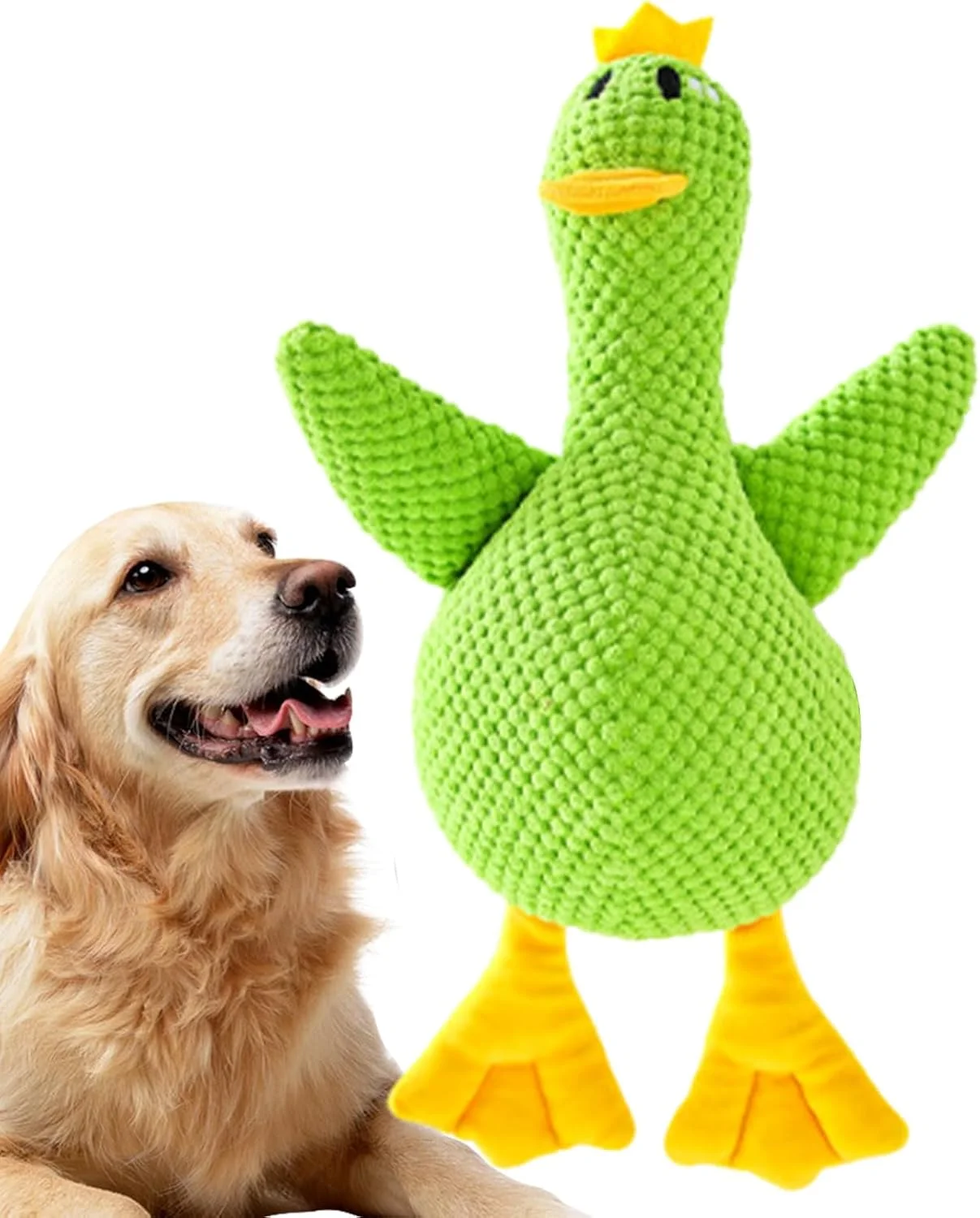 اسباب بازی سگ طرح اردک، اسباب بازی های پولیشی سگ توله سگ جیر جیر دار | عروسک تعاملی حیوانات پر شده برای بازی در فضای باز و داخل خانه، آموزش، زمان خواب، همراه بازی توله سگ اسباب بازی سگ طرح اردک، اسباب بازی های پولیشی سگ توله سگ جیر جیر دار | عروسک تعاملی حیوانات پر شده برای بازی در فضای باز و داخل خانه، آموزش، زمان خواب، همراه بازی توله سگ