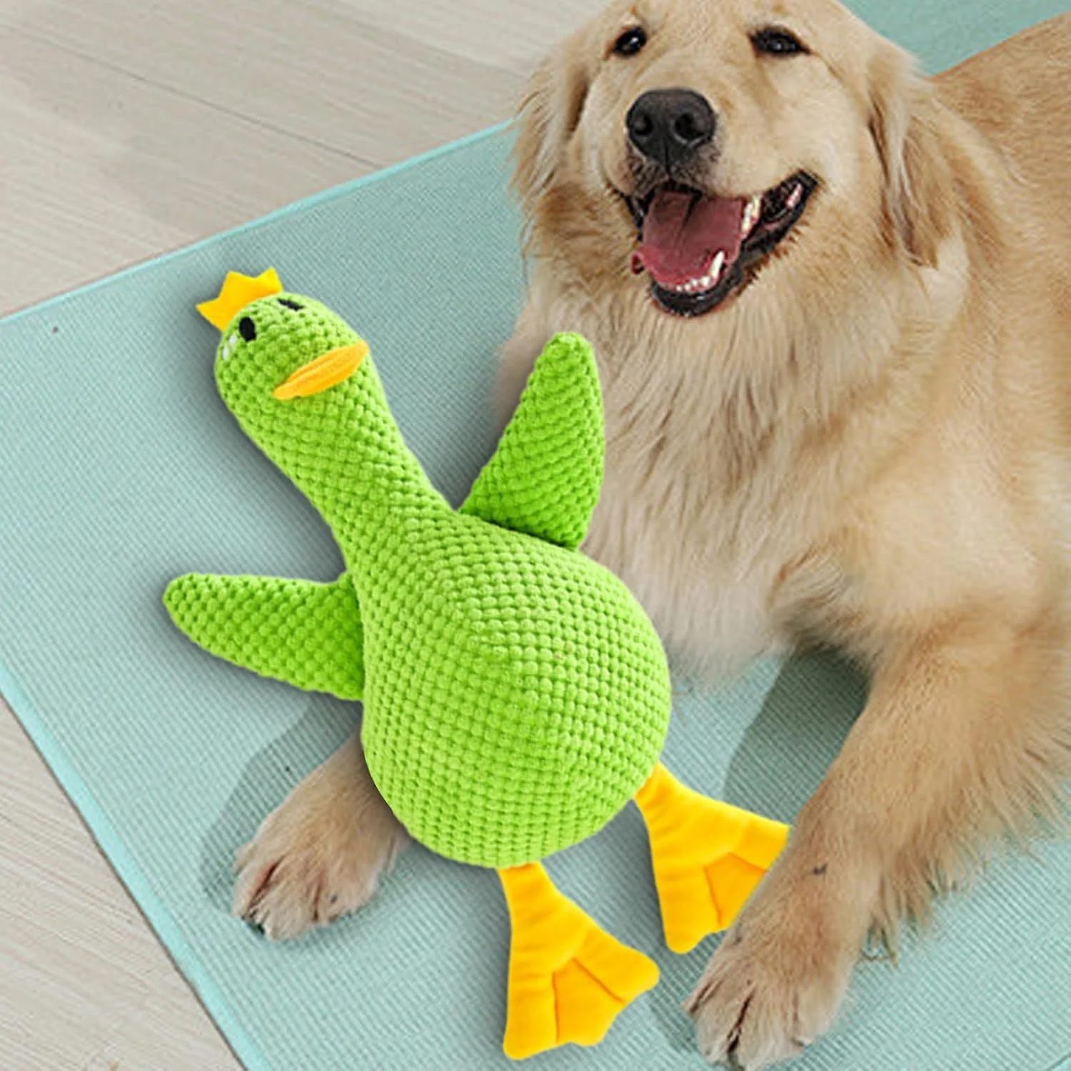 اسباب بازی سگ طرح اردک، اسباب بازی های پولیشی سگ توله سگ جیر جیر دار | عروسک تعاملی حیوانات پر شده برای بازی در فضای باز و داخل خانه، آموزش، زمان خواب، همراه بازی توله سگ اسباب بازی سگ طرح اردک، اسباب بازی های پولیشی سگ توله سگ جیر جیر دار | عروسک تعاملی حیوانات پر شده برای بازی در فضای باز و داخل خانه، آموزش، زمان خواب، همراه بازی توله سگ