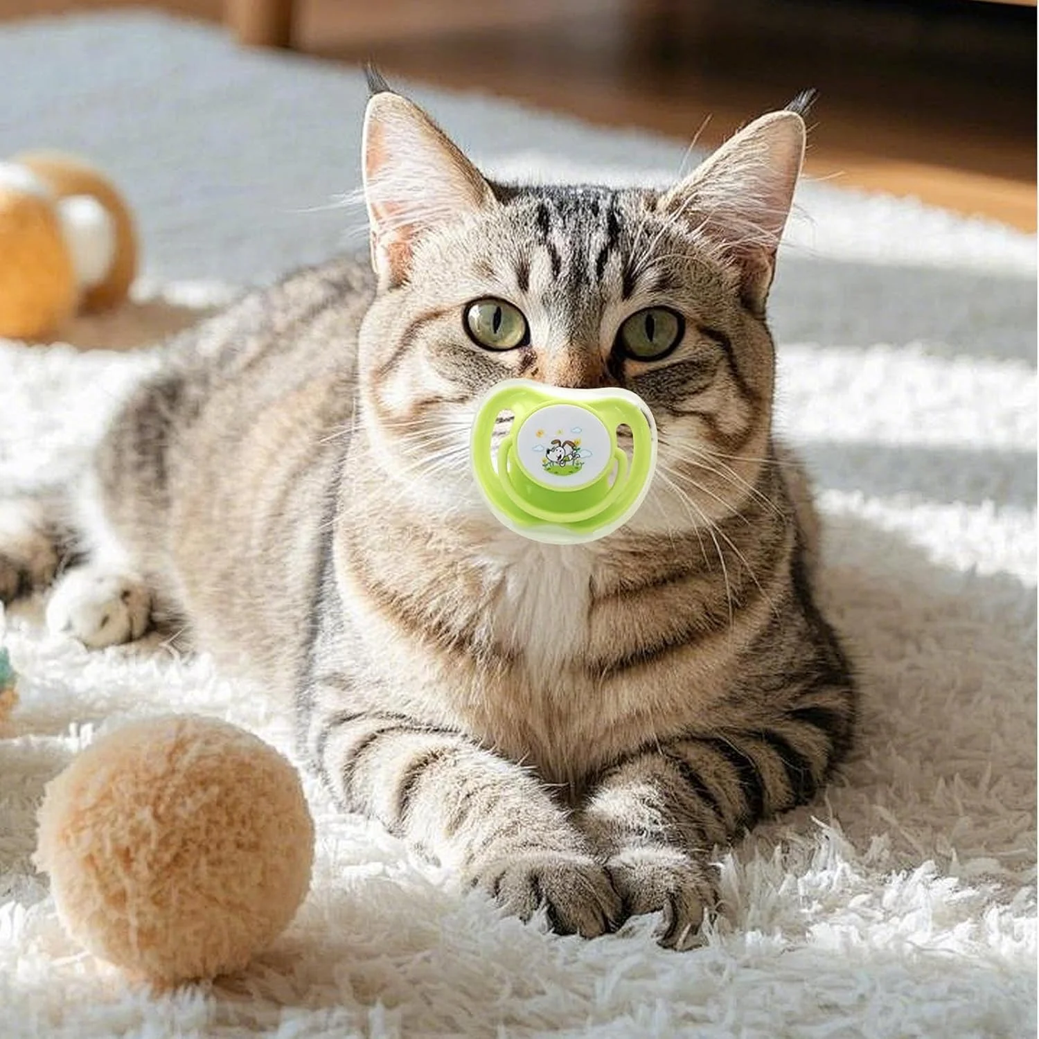 پستانک گربه برای بچه گربه ها | پستانک اسباب بازی سگ | تمرین جویدن سیلیکونی با پوشش ضد گرد و غبار برای آرامش، رشد و رفع بی حوصلگی حیوانات خانگی و بازی تعاملی