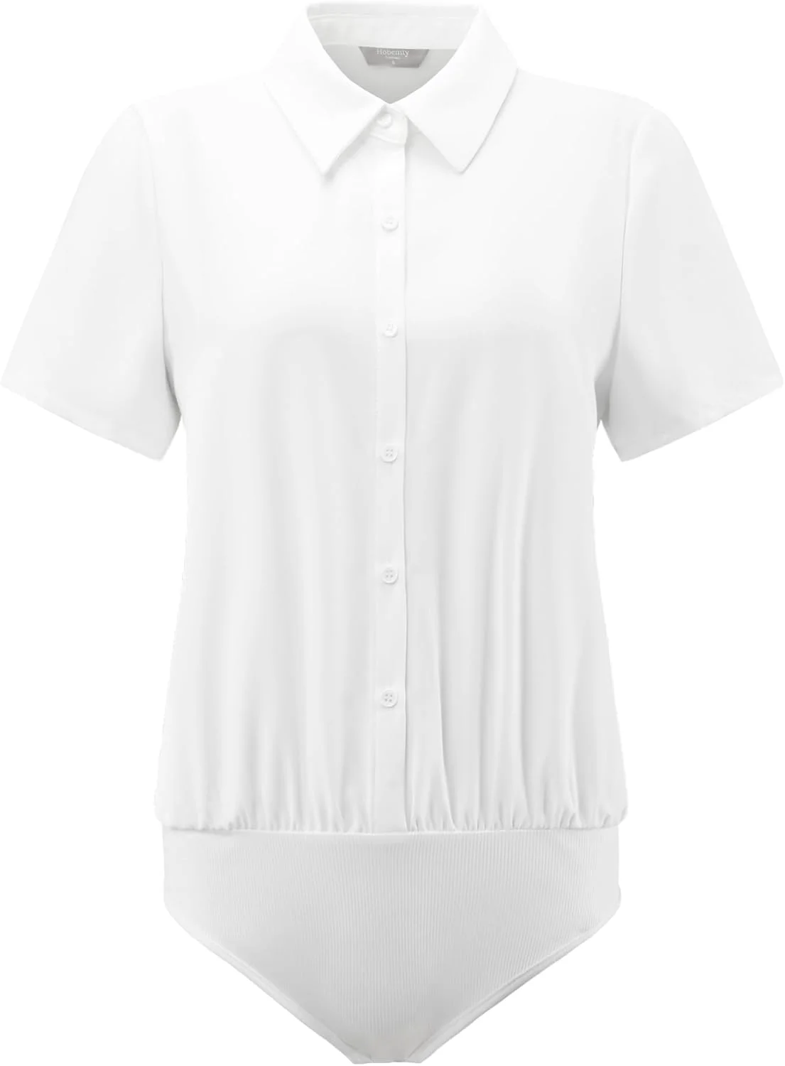 بلوز زنانه Hobemty آستین کوتاه دکمه دار مناسب کار و محیط های رسمی