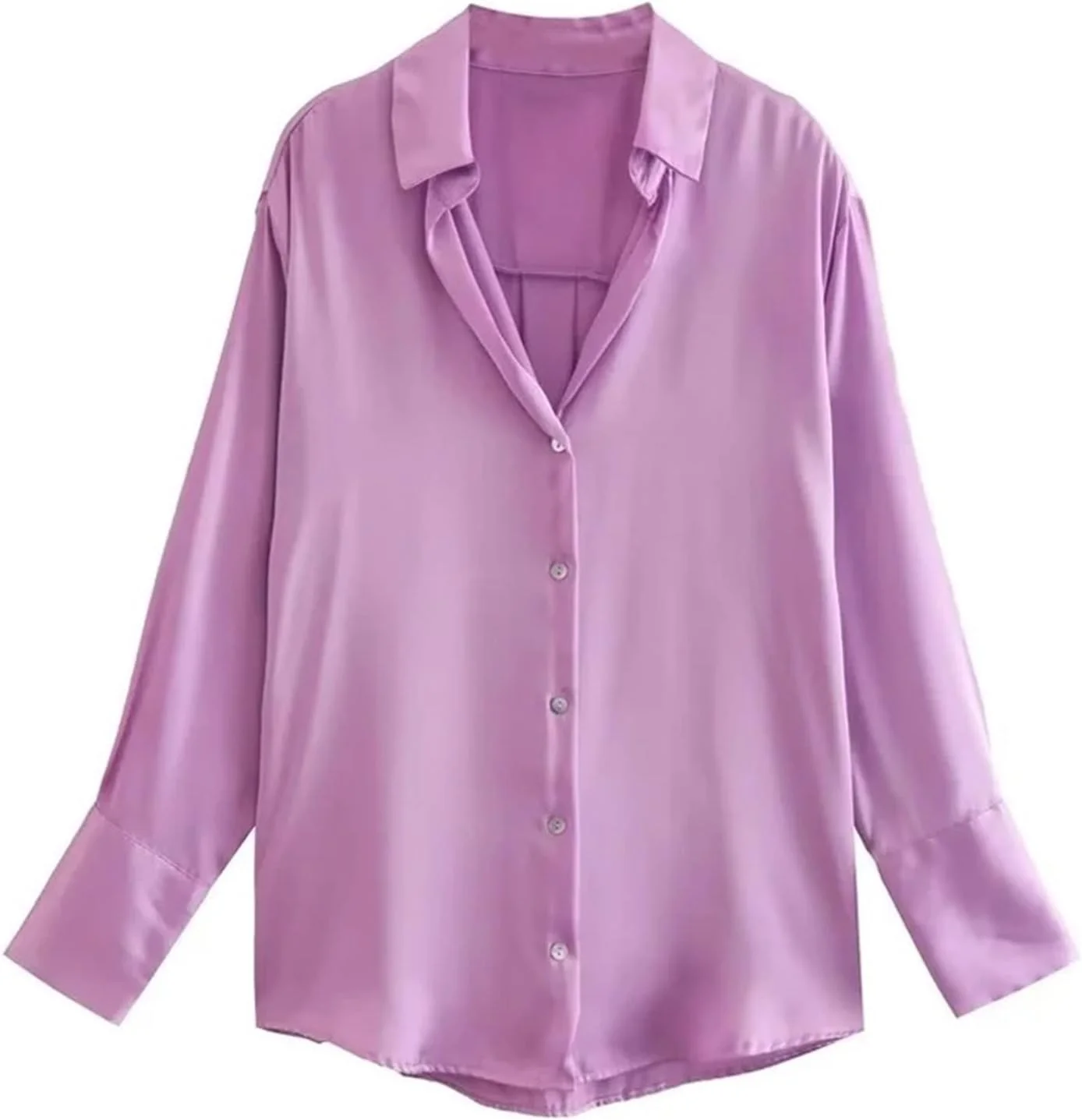 HHMMEDE بلوز و شومیز زنانه، تاپ زنانه، پیراهن ساتن زنانه مشکی سفید، تاپ زنانه آستین بلند مناسب بانوان کارمند، بلوز و تاپ