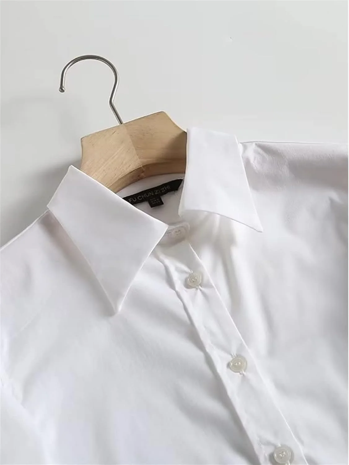 HHMMEDE بلوز و شومیز زنانه، پیراهن ساده زنانه، یقه برگردان، تک سینه، پیراهن غیر رسمی، پیراهن به سبک حرفه ای OL زنانه