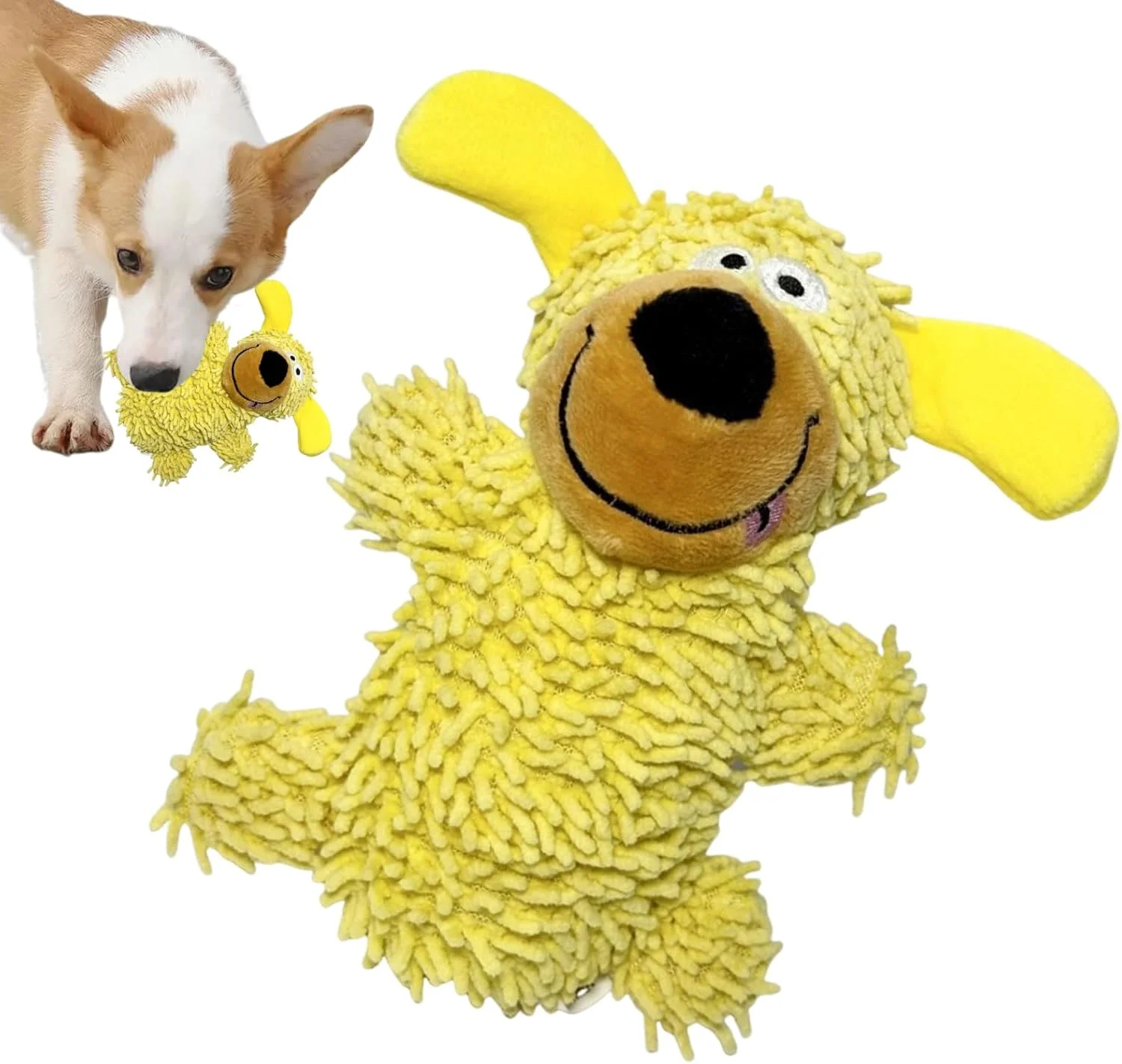 اسباب بازی های صدادار برای سگ ها، اسباب بازی های پولیشی صدادار توله سگ برای سگ های کوچک - عروسک نرم لوازم حیوانات خانگی برای نژادهای کوچک، متوسط و بزرگ، بازی دندان درآوردن در فضای داخلی و خارجی، آموزش، مشغول نگه داشتن و ورزش