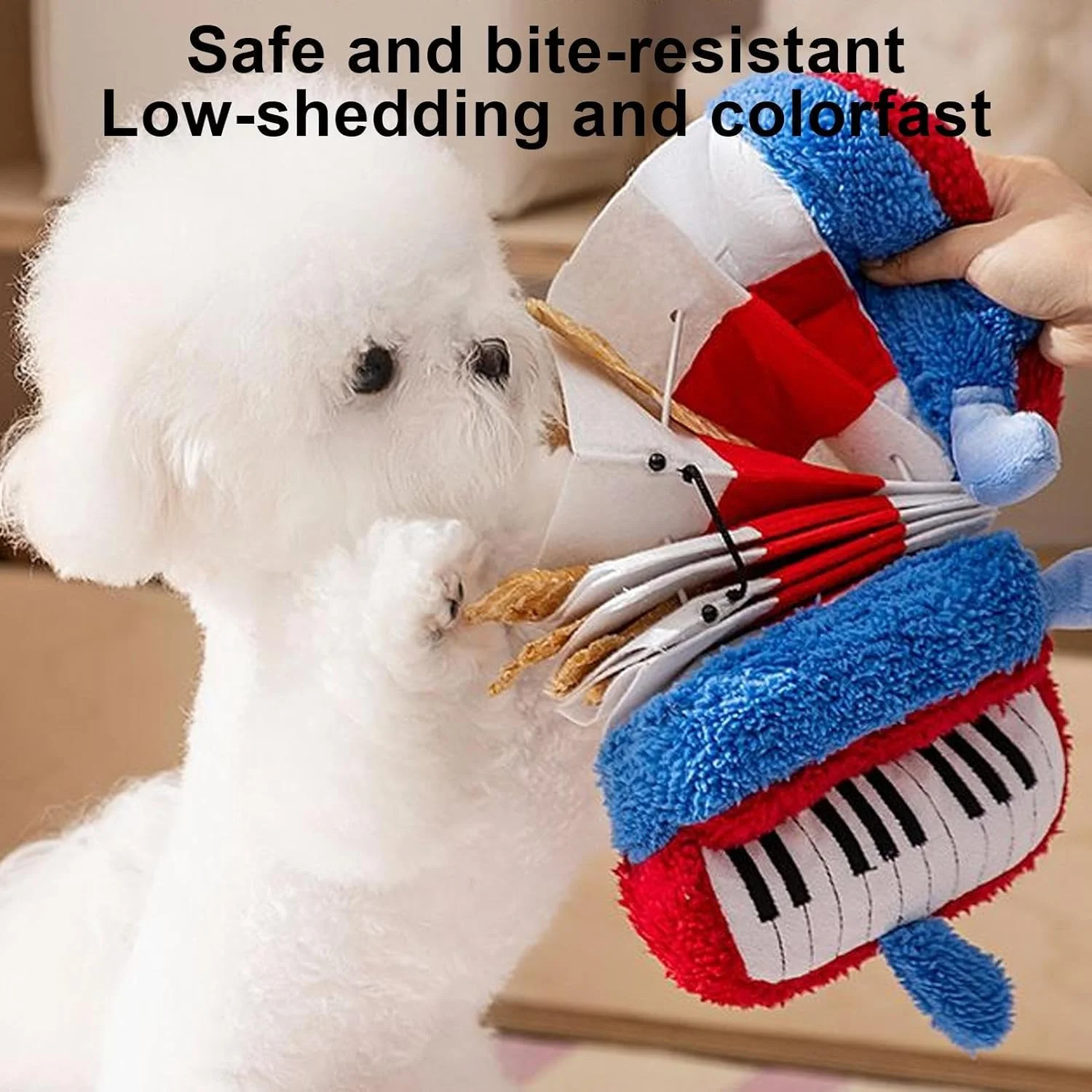 اسباب بازی سگ جیر جیر کننده - لوازم ورزشی توله سگ به شکل آکاردئون - اسباب بازی سگ غذای تبتی | برای والدین حیوانات خانگی، مربیان، دوستداران حیوانات، داخل خانه، خارج از خانه، آپارتمان، اتاق خواب، اتاق نشیمن، مطالعه، پارک، حیاط