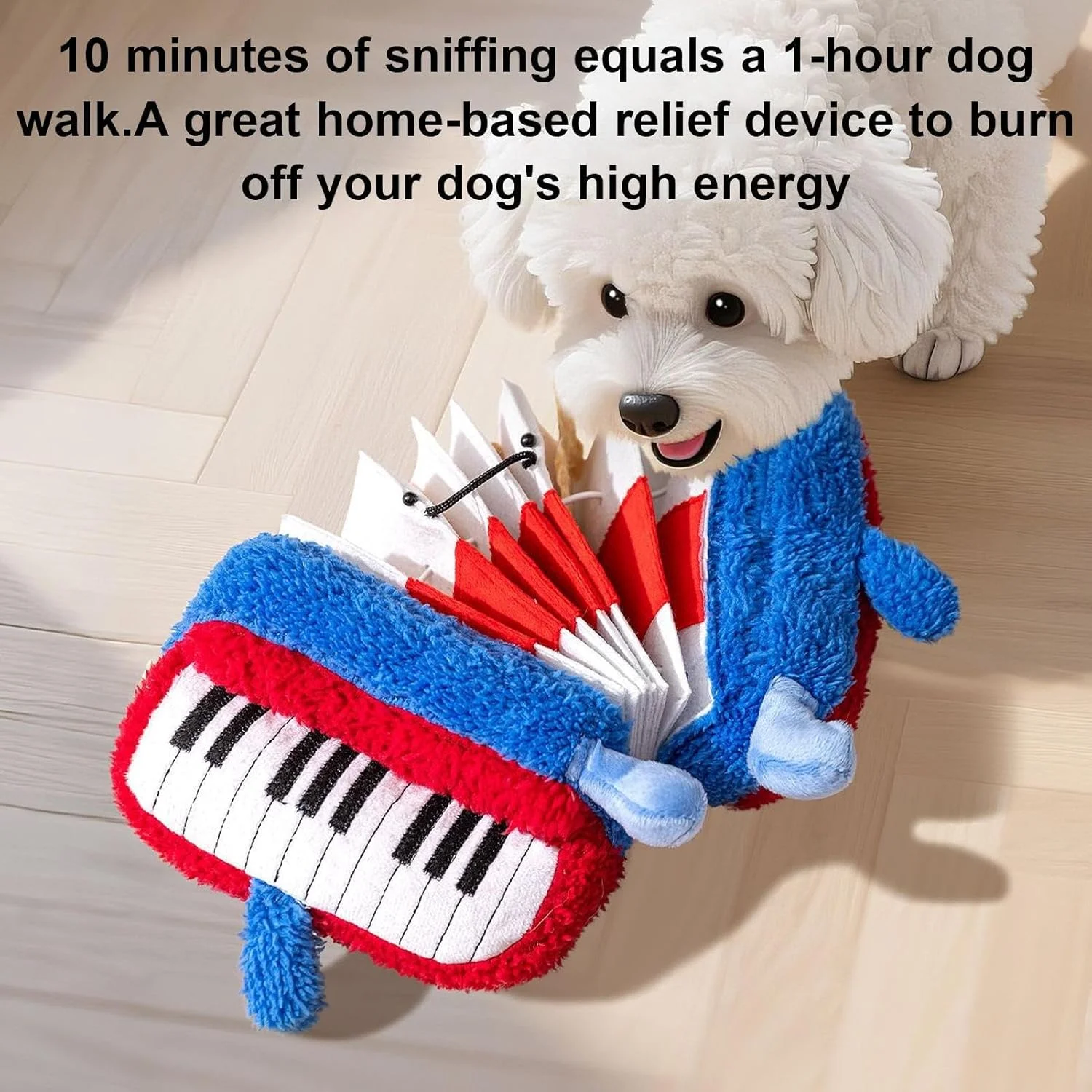 اسباب بازی سگ، اسباب بازی جویدنی توله سگ طرح آکاردئون - اسباب بازی جویدنی سگ های پرخاشگر - برای والدین حیوانات خانگی، مربیان، دوستداران حیوانات، داخل خانه، خارج از خانه، آپارتمان، اتاق خواب، اتاق نشیمن، مطالعه، پارک، حیاط