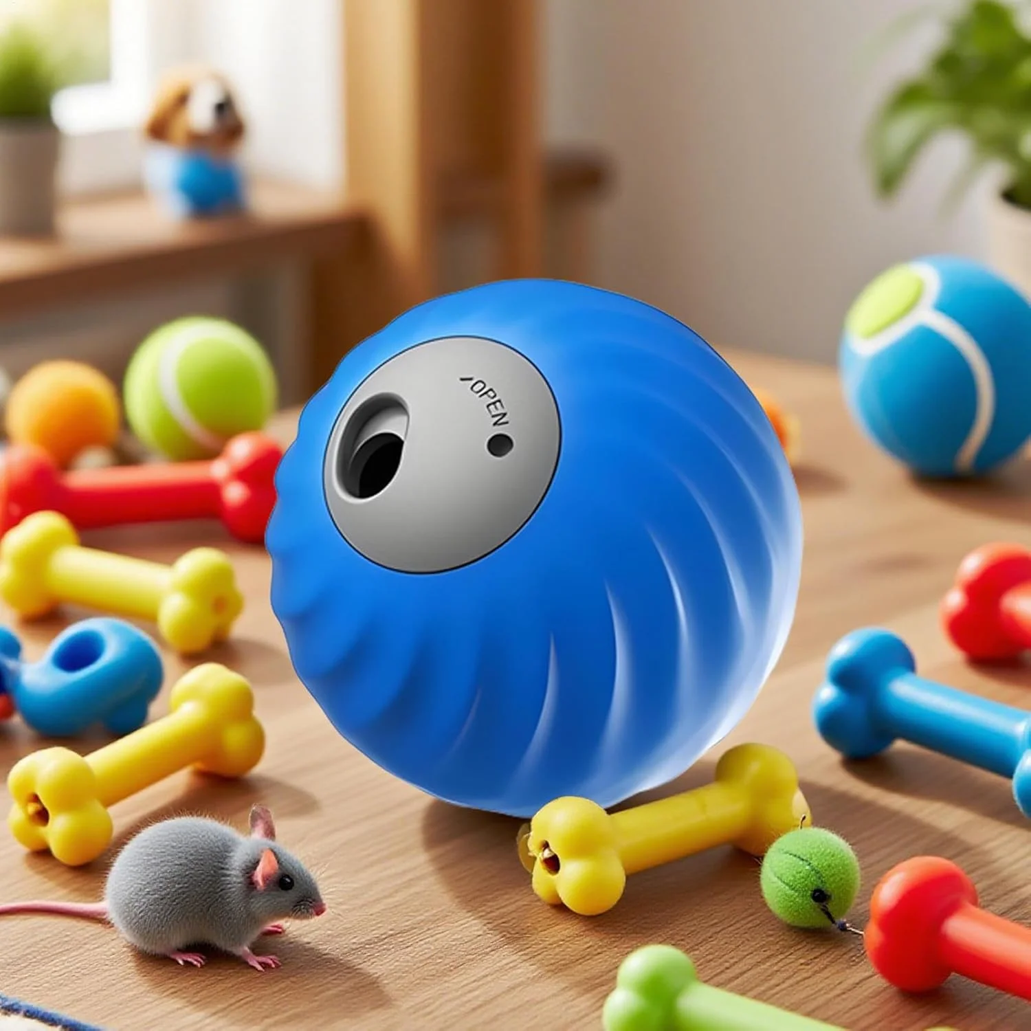 اسباب بازی پخش کننده تشویقی سگ، اسباب بازی پخش کننده تشویقی برای جویدن سگ های پرخاشگر، غذاده حیوانات خانگی، لوازم آموزش حیوانات خانگی داخلی برای نژادهای کوچک متوسط ​​بزرگ اتاق نشیمن باغ