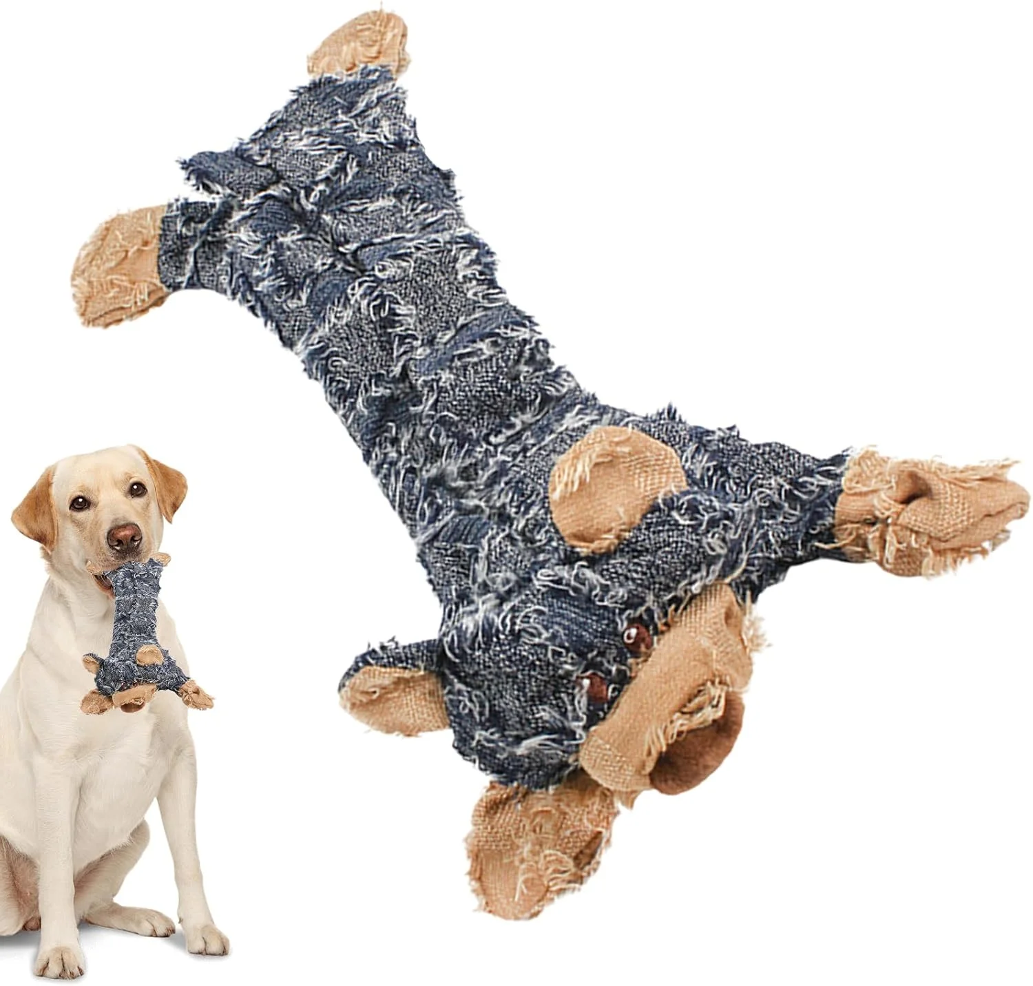 اسباب بازی سگ پولیشی، لوازم تعاملی حیوانات خانگی جیر جیر دار، اسباب بازی جویدنی توله سگ پولیشی حیوانی | برای همه نژادها کوچک متوسط بزرگ خانه باغ حیاط اتاق خواب قفس مسافرت روزانه آموزش قبل از خواب