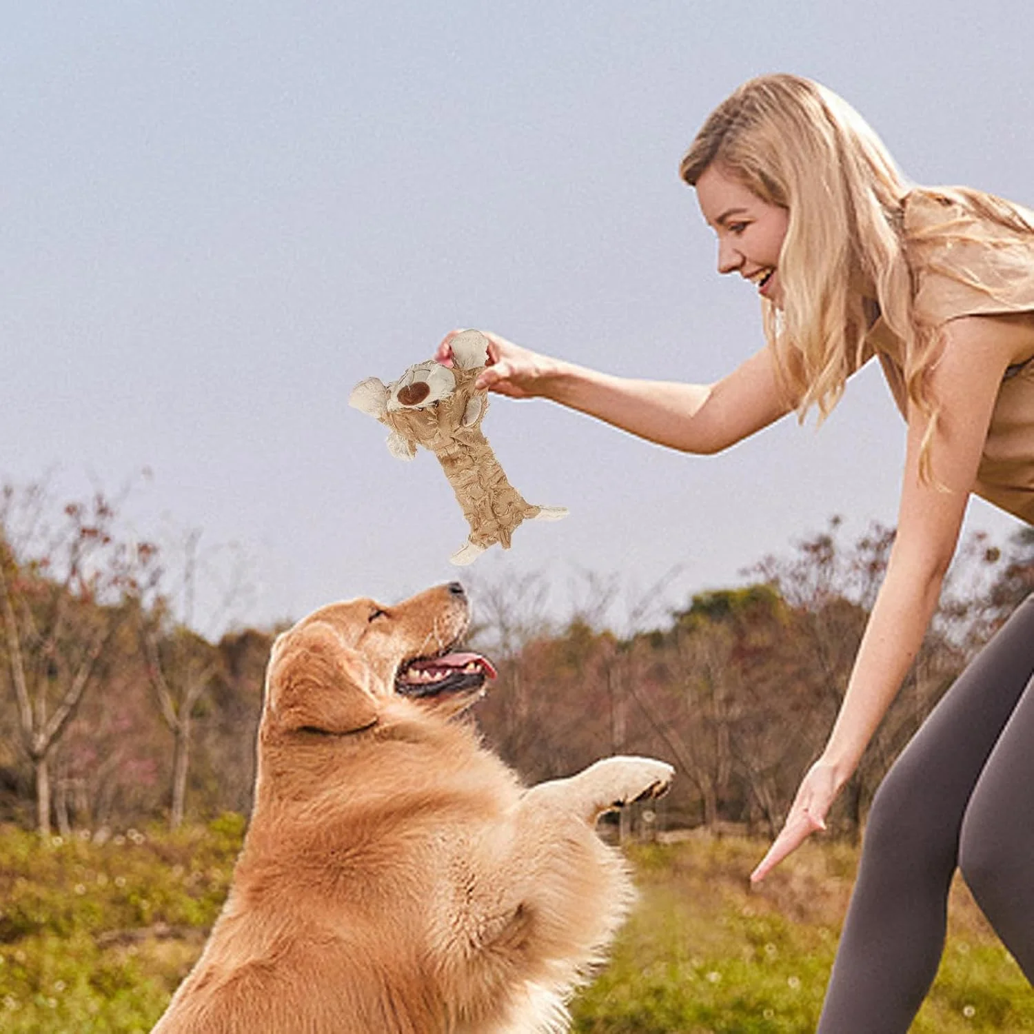 اسباب بازی جویدنی سگ - اسباب بازی تعاملی خرس، لوازم حیوانات خانگی، اسباب بازی های جویدنی توله سگ پولیشی | برای همه نژادها کوچک متوسط بزرگ خانه باغ حیاط اتاق خواب قفس مسافرت روزانه آموزش قبل از خواب