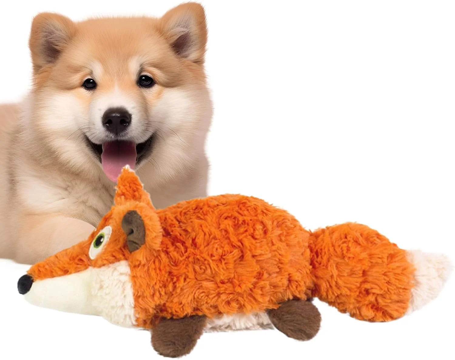 اسباب بازی حیوانات خانگی اتوماتیک | عروسک حیوانی دم تکان دهنده اتوماتیک برای توله سگ، اسباب بازی جویدنی برقی مقاوم در برابر گاز گرفتن برای سگ های کوچک و متوسط، بازی در فضای داخلی و خارجی خانه و حیاط