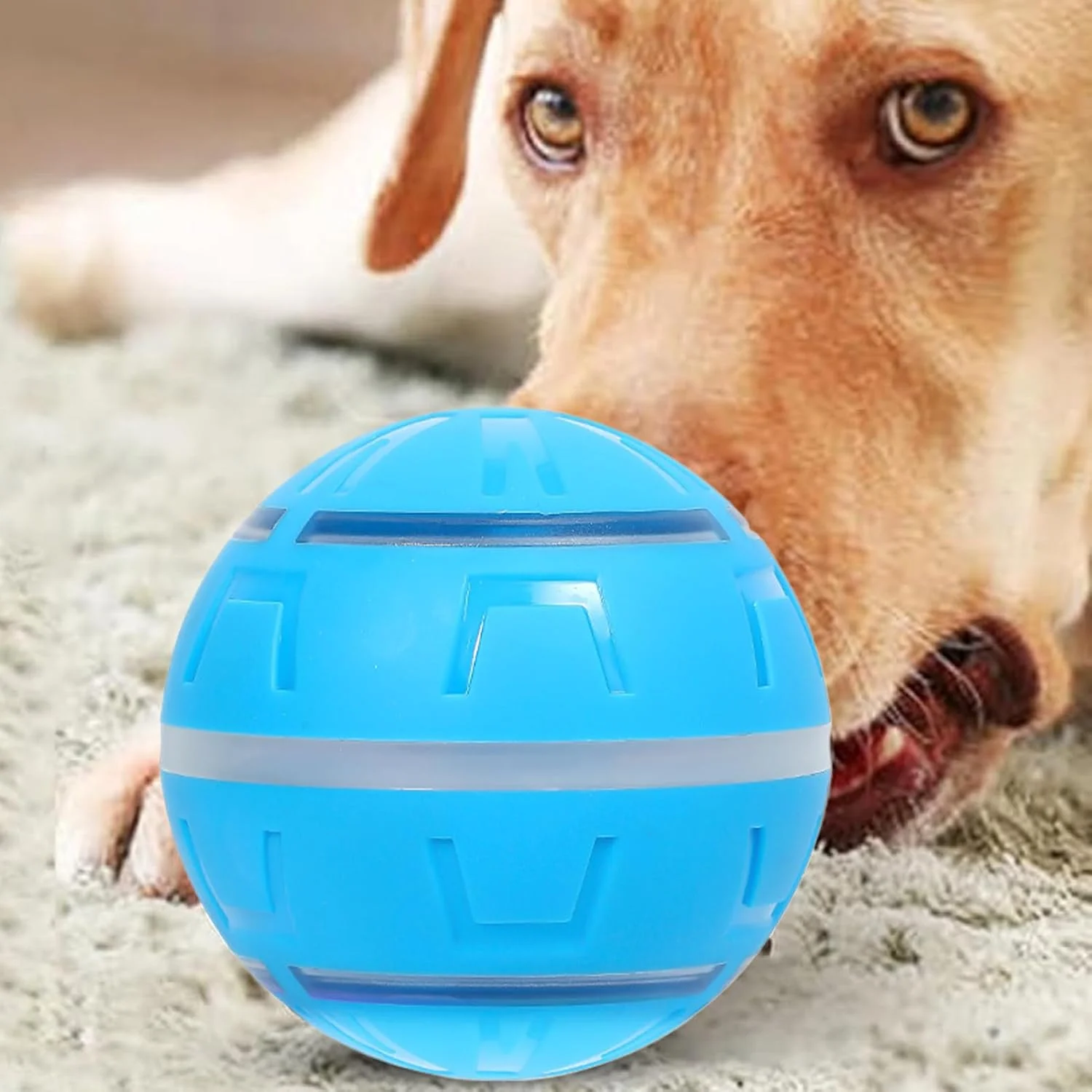 توپ متحرک برای سگ ها، اسباب بازی های حیوانات خانگی قابل شارژ USB ارتعاشی | توپ اسباب بازی سگ متحرک خودکار هوشمند - برای تمرین توله سگ کوچک و متوسط ​​در فضای داخلی و خارجی